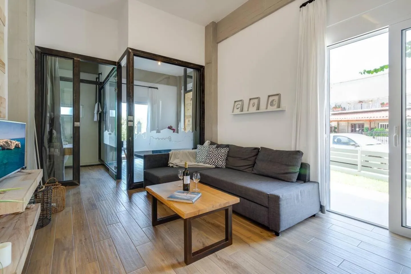 Living room in Chania Urban Living - Live like a local