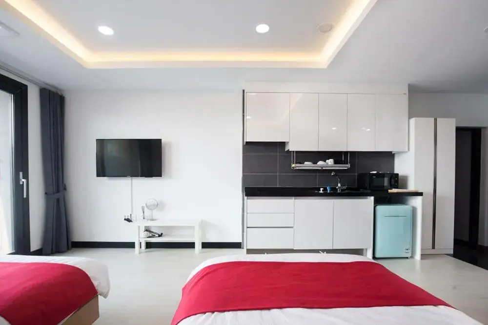 Bed in Jeju Chrismas Resort Bed in Jeju Chrismas Resort