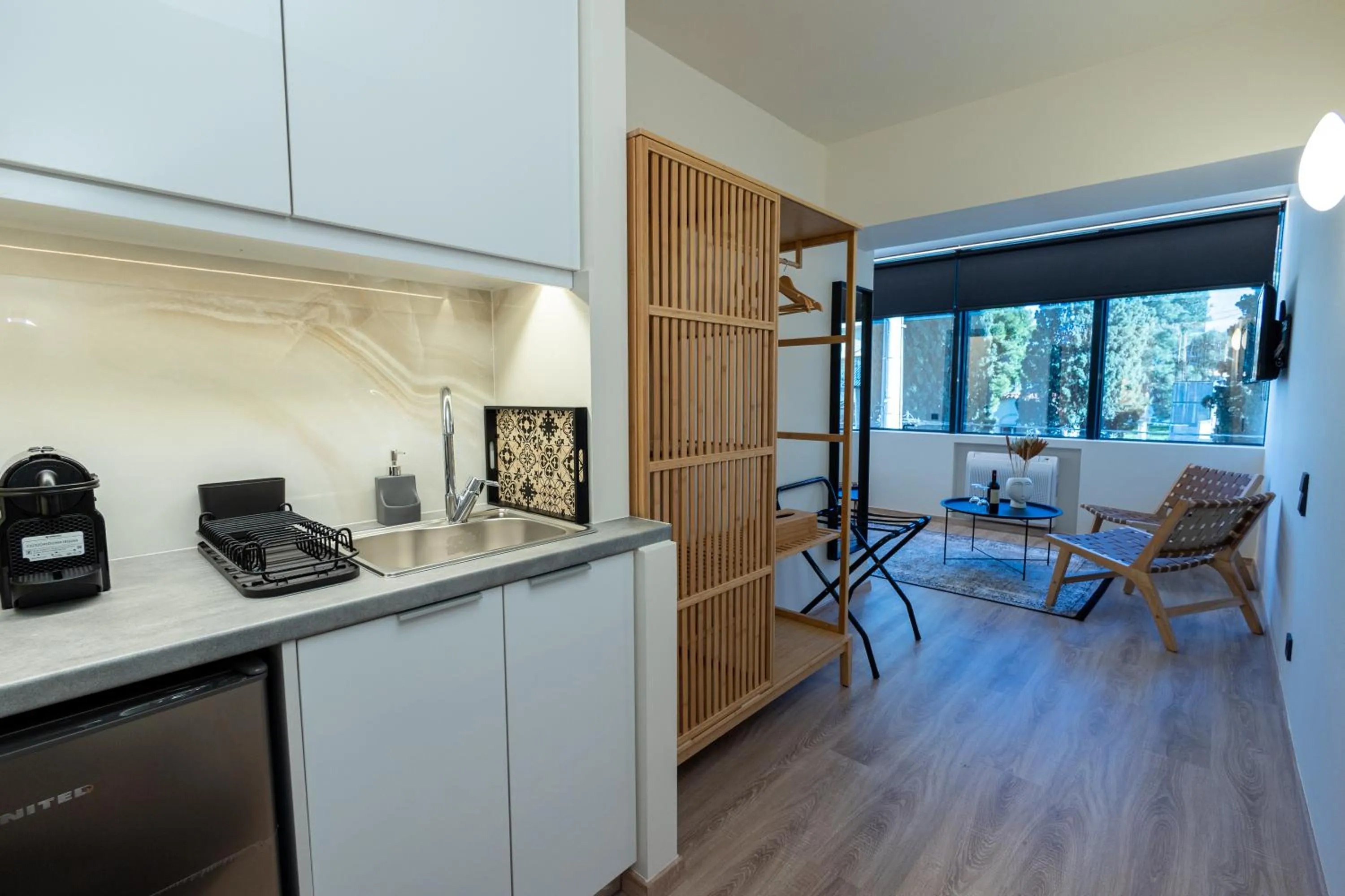 Kitchen or kitchenette in Athens Airport Living spaces