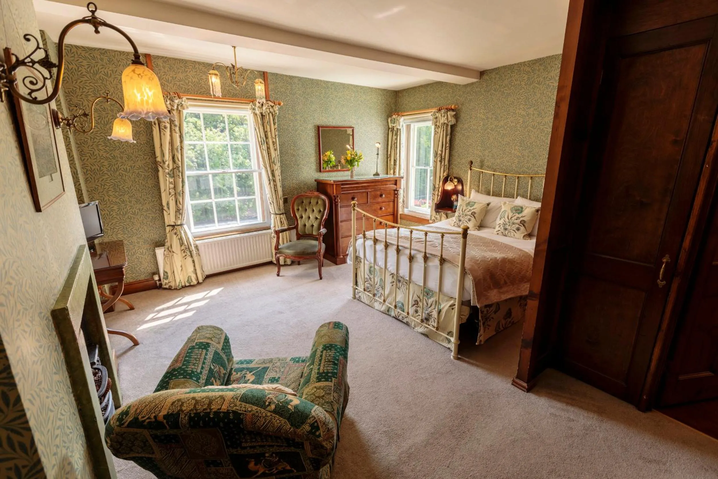 Bedroom, Bed in Hodgkinsons Hotel Matlock Bath