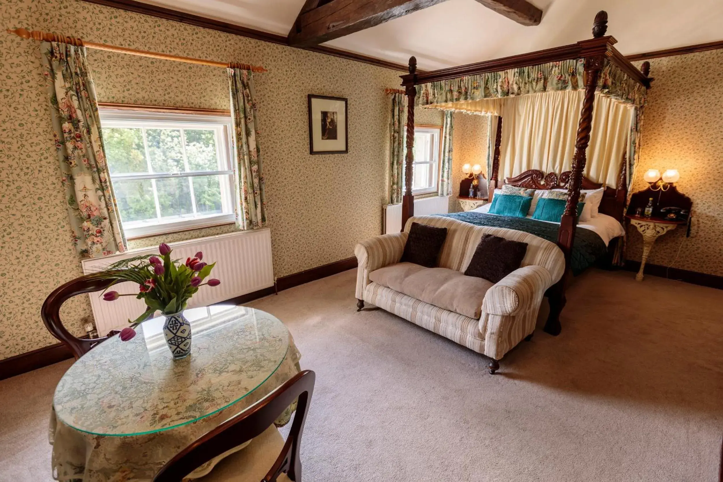 Deluxe Double Room with Bath in Hodgkinsons Hotel Matlock Bath Deluxe Double Room with Bath in Hodgkinsons Hotel Matlock Bath