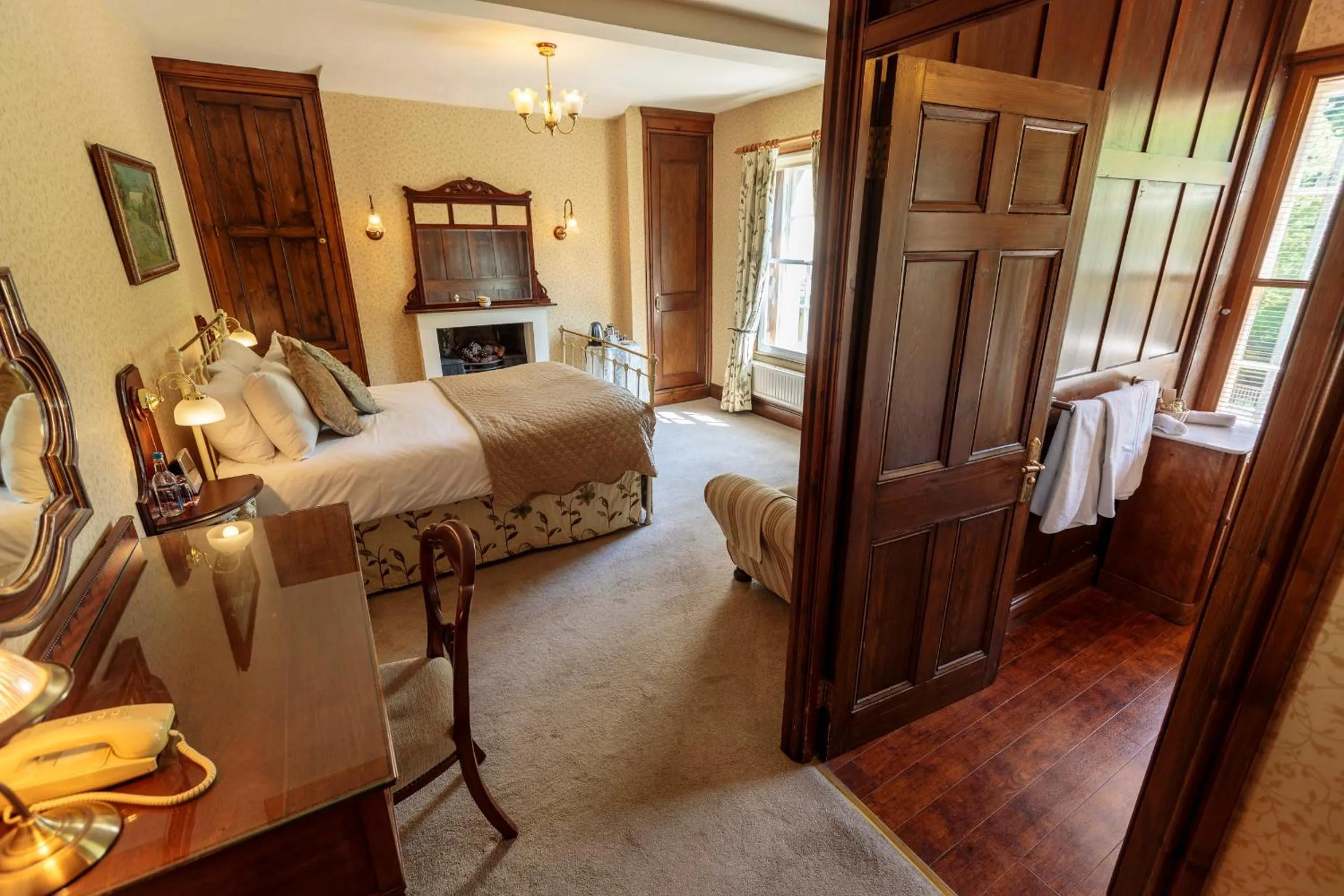 Bedroom, Bed in Hodgkinsons Hotel Matlock Bath
