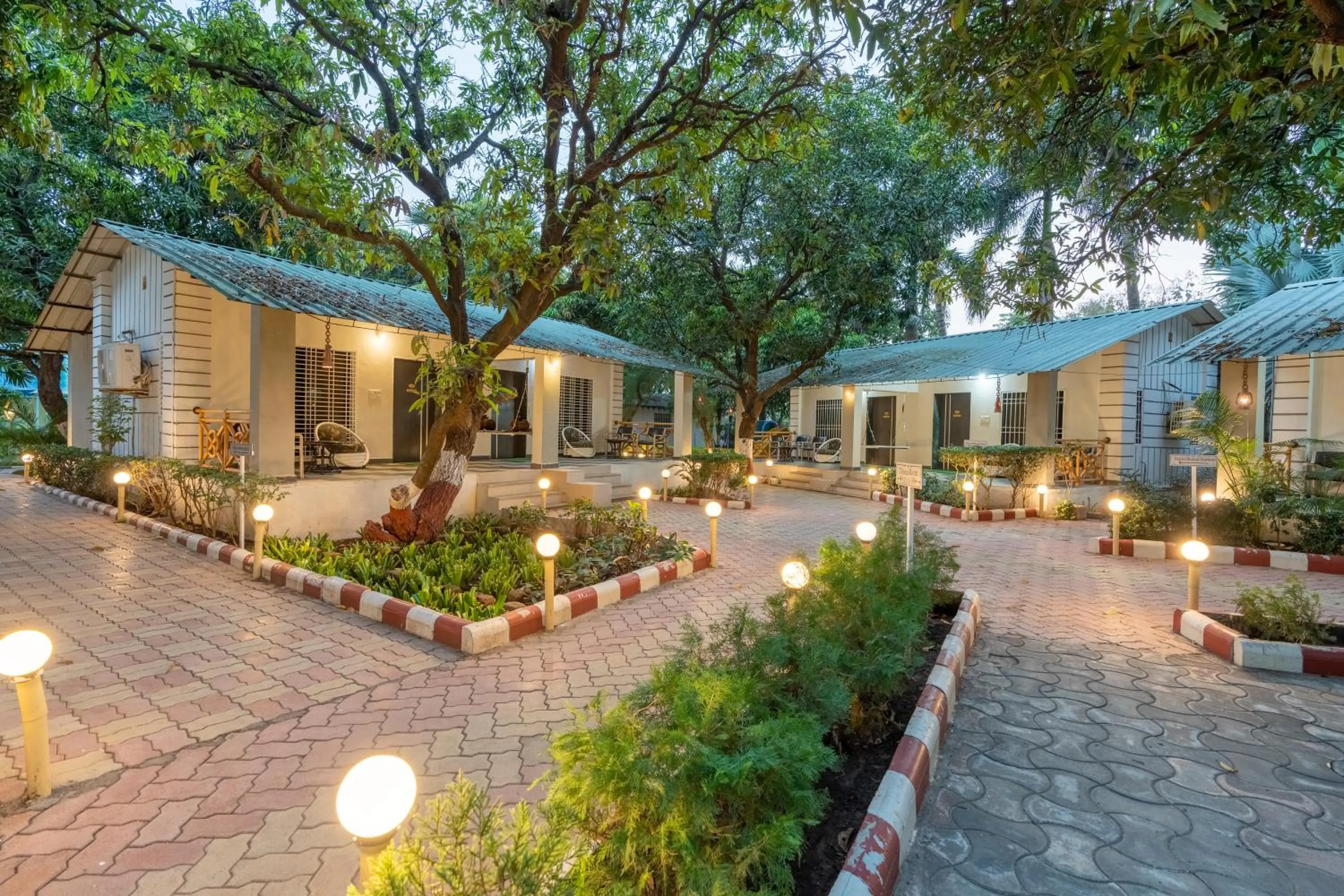 Facade/entrance in Saavaj Resort, Sasan Gir - Where Wilderness Meets Luxury