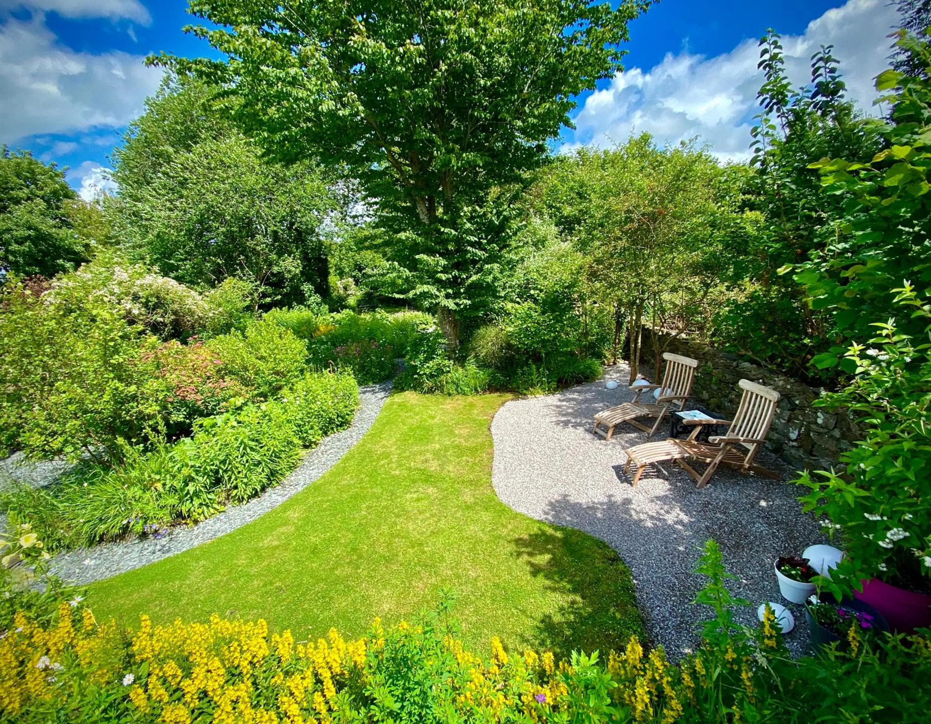 Garden view in Crafnant House - Bed & Breakfast