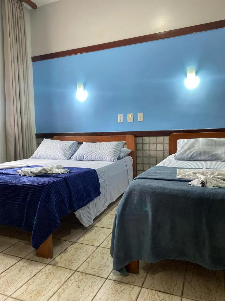 Bed in Hotel São Charbel