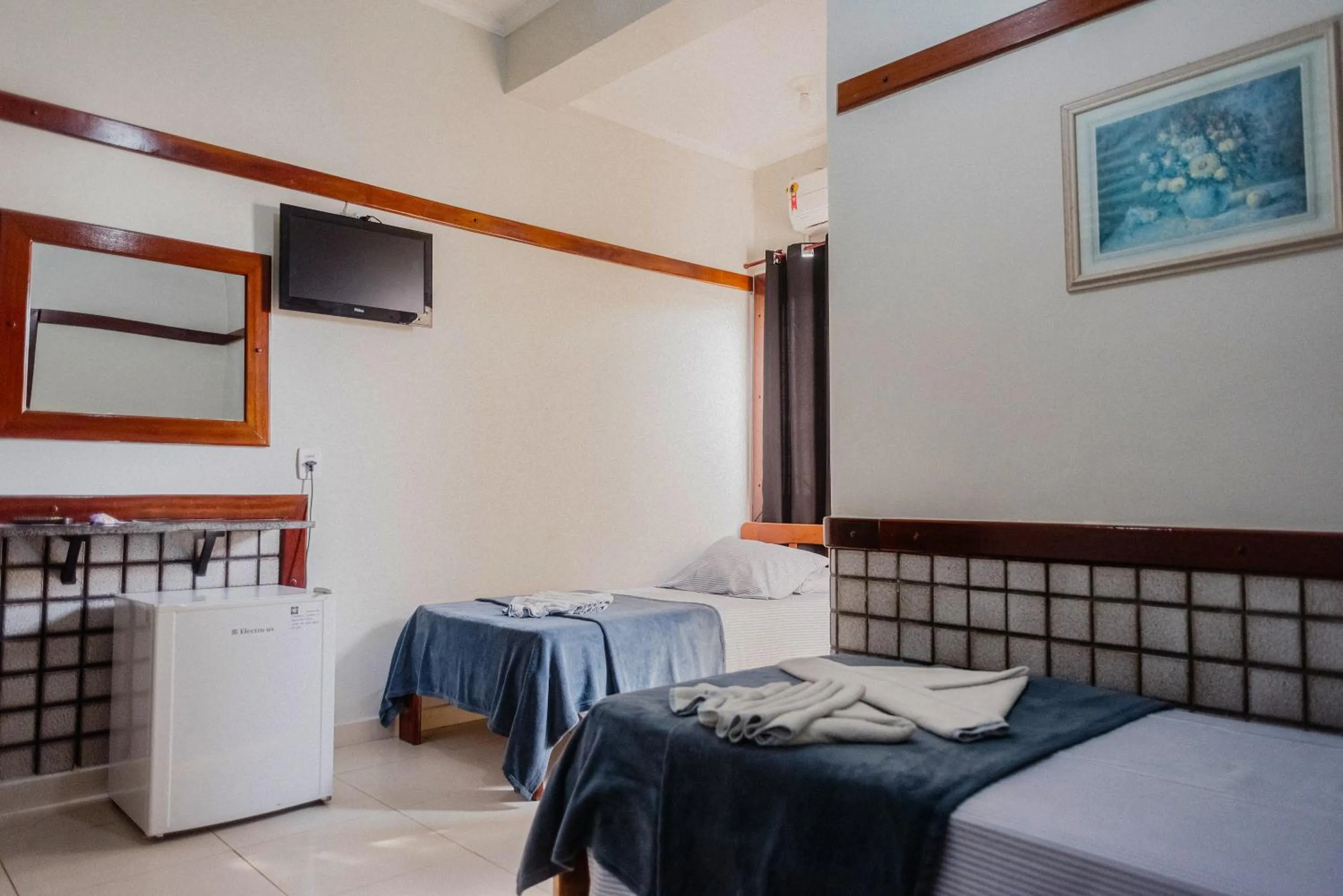 Bed in Hotel São Charbel