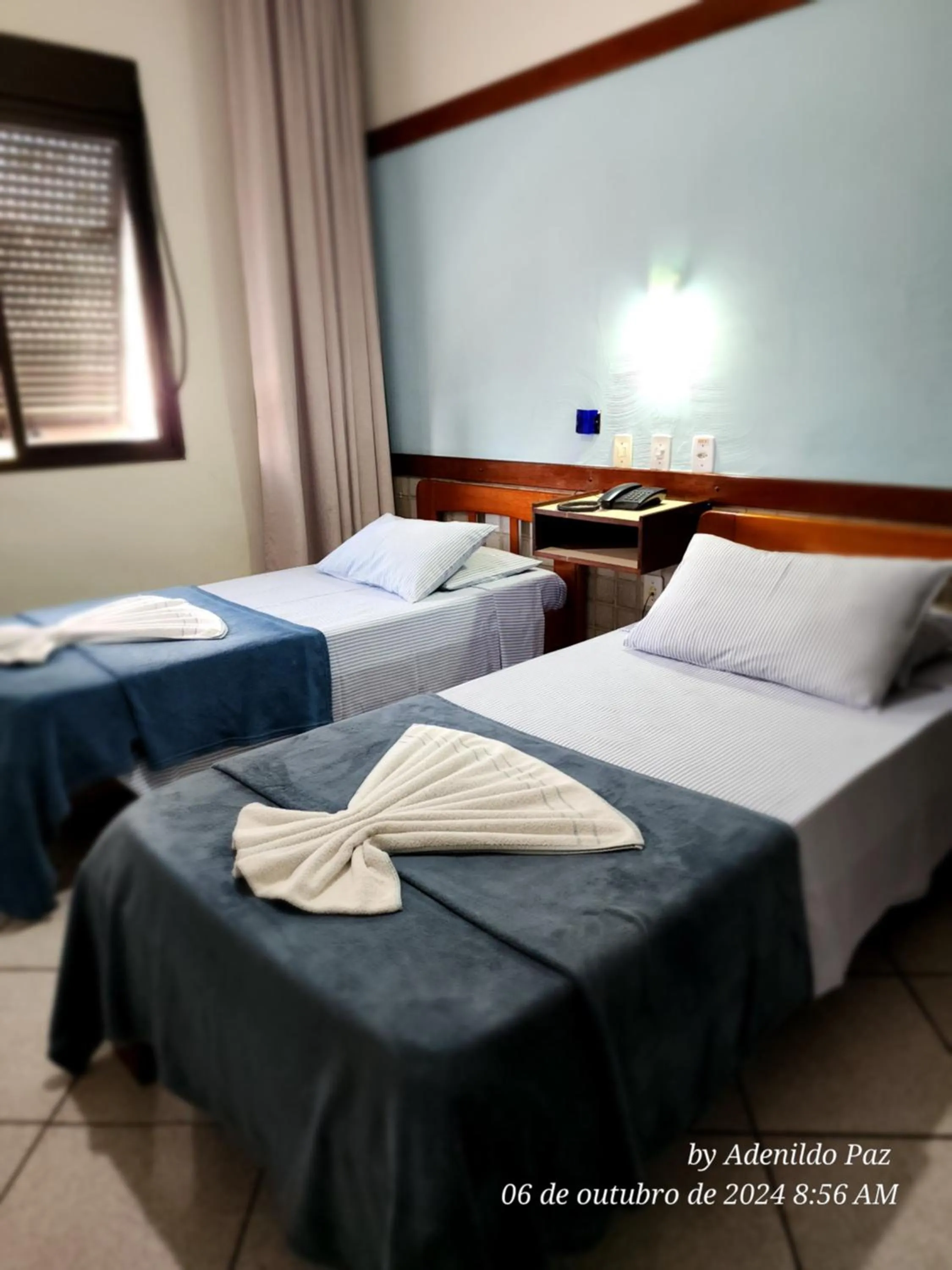 Bed in Hotel São Charbel