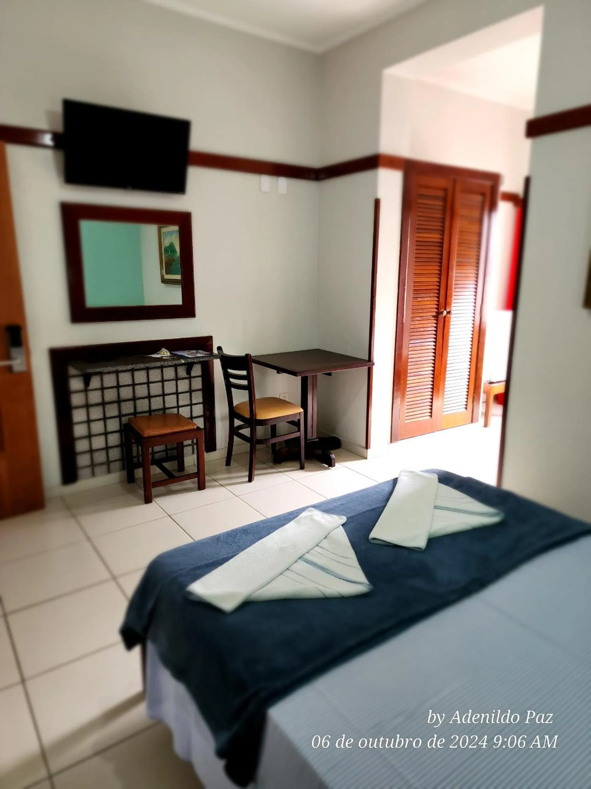 Bed in Hotel São Charbel