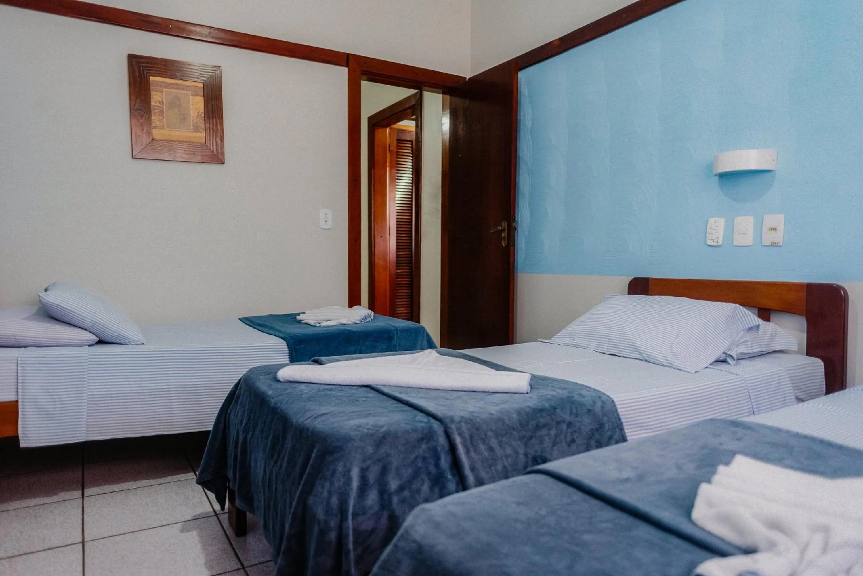 Bed in Hotel São Charbel