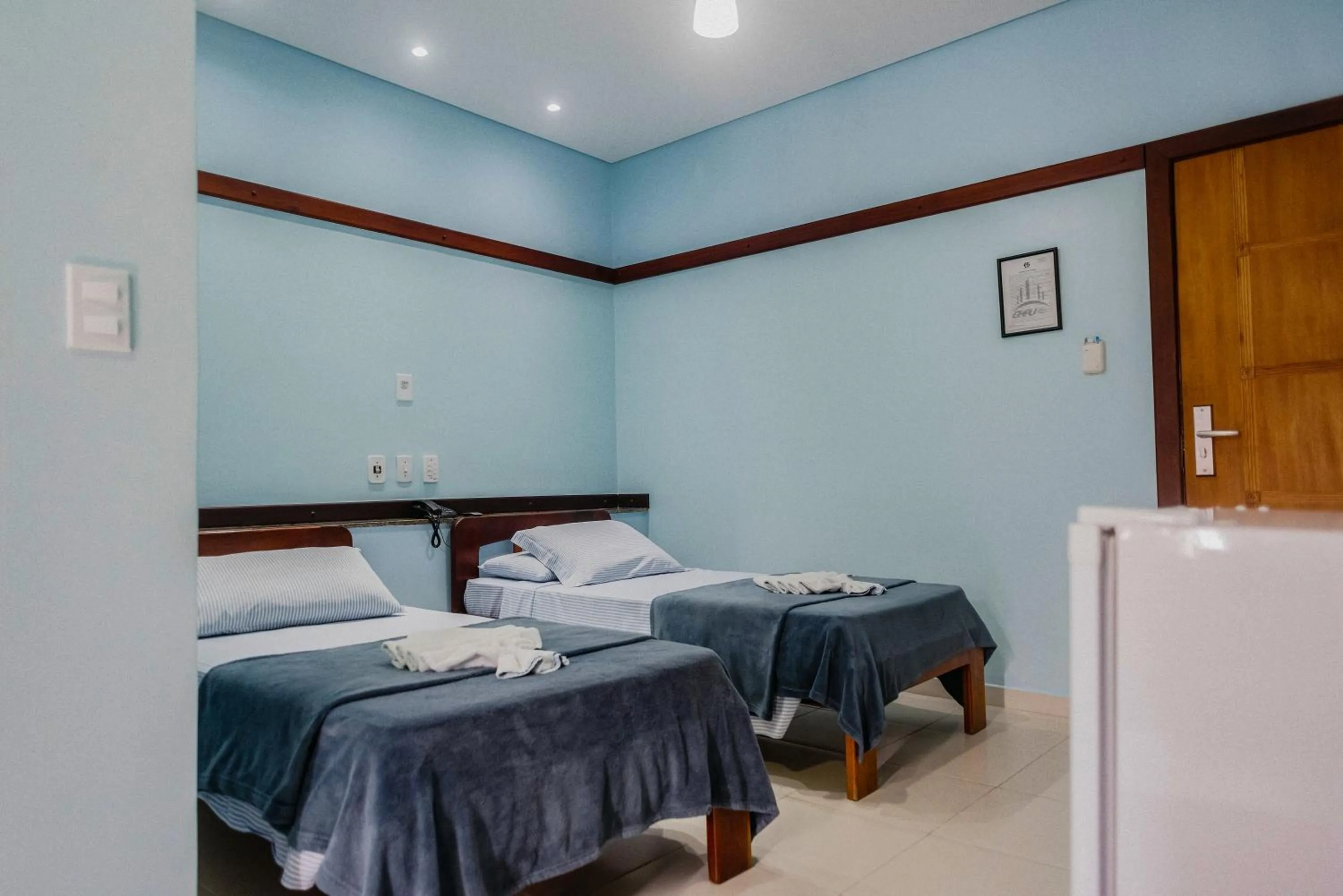 Bed in Hotel São Charbel