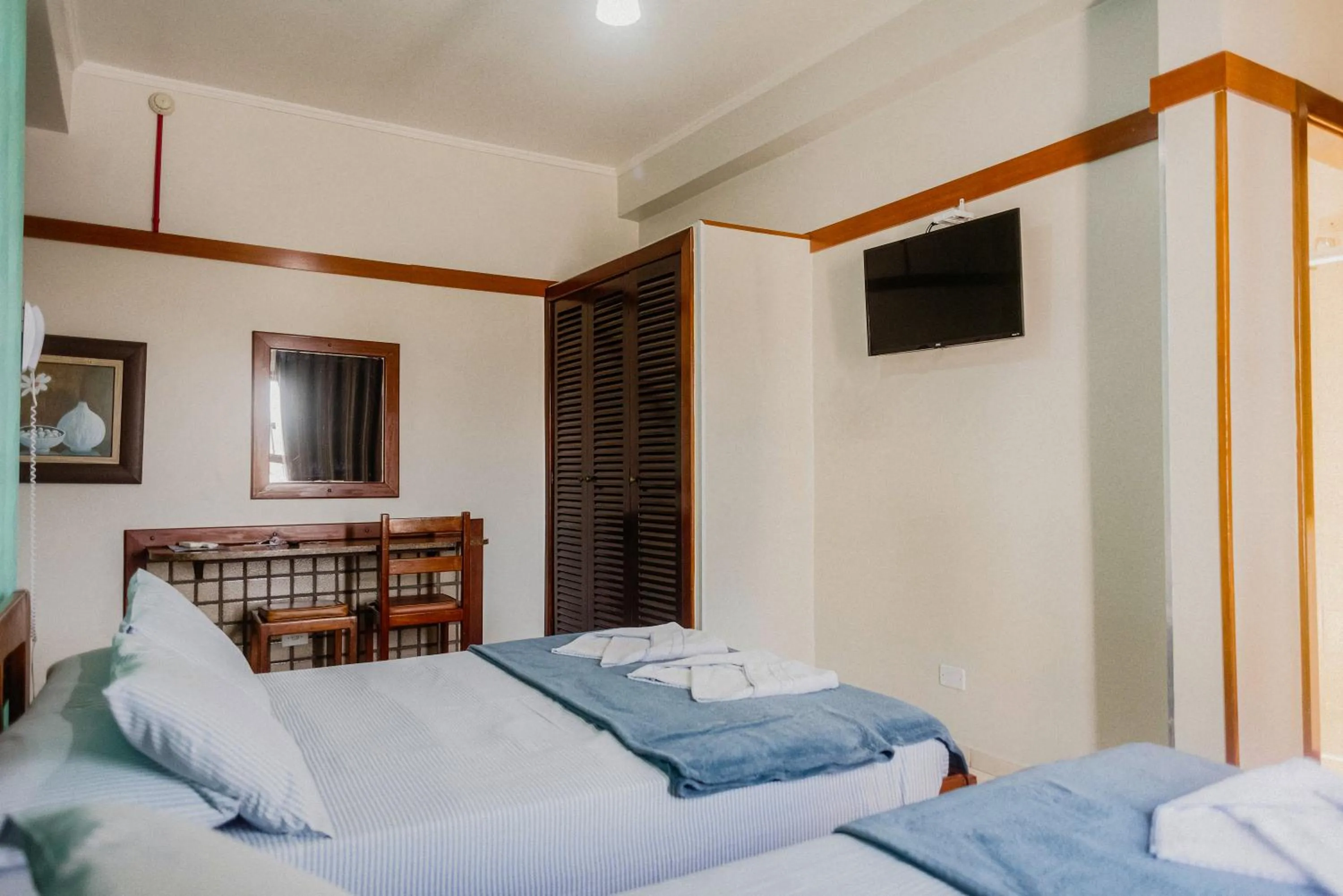 Bed in Hotel São Charbel