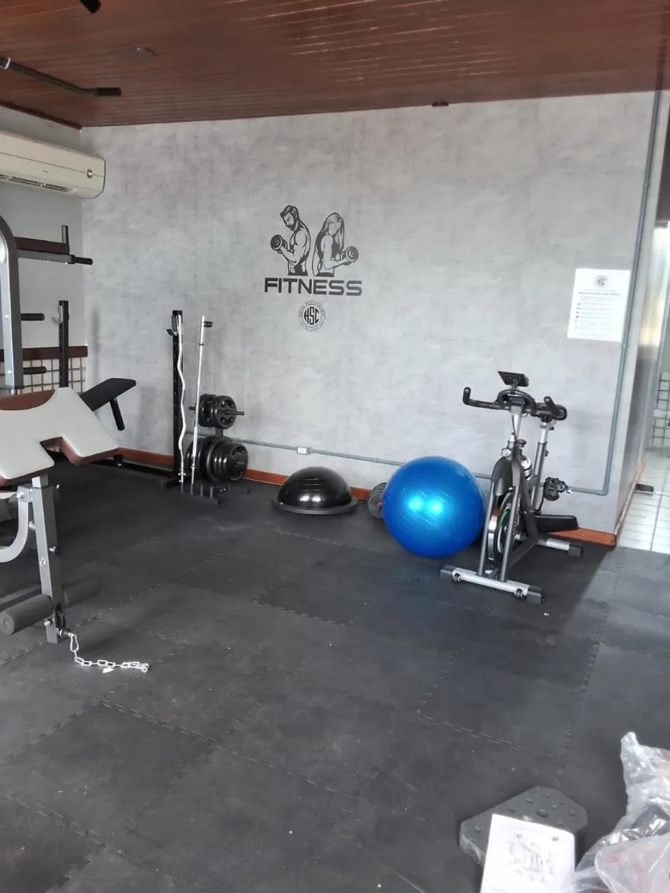 Fitness centre/facilities in Hotel São Charbel