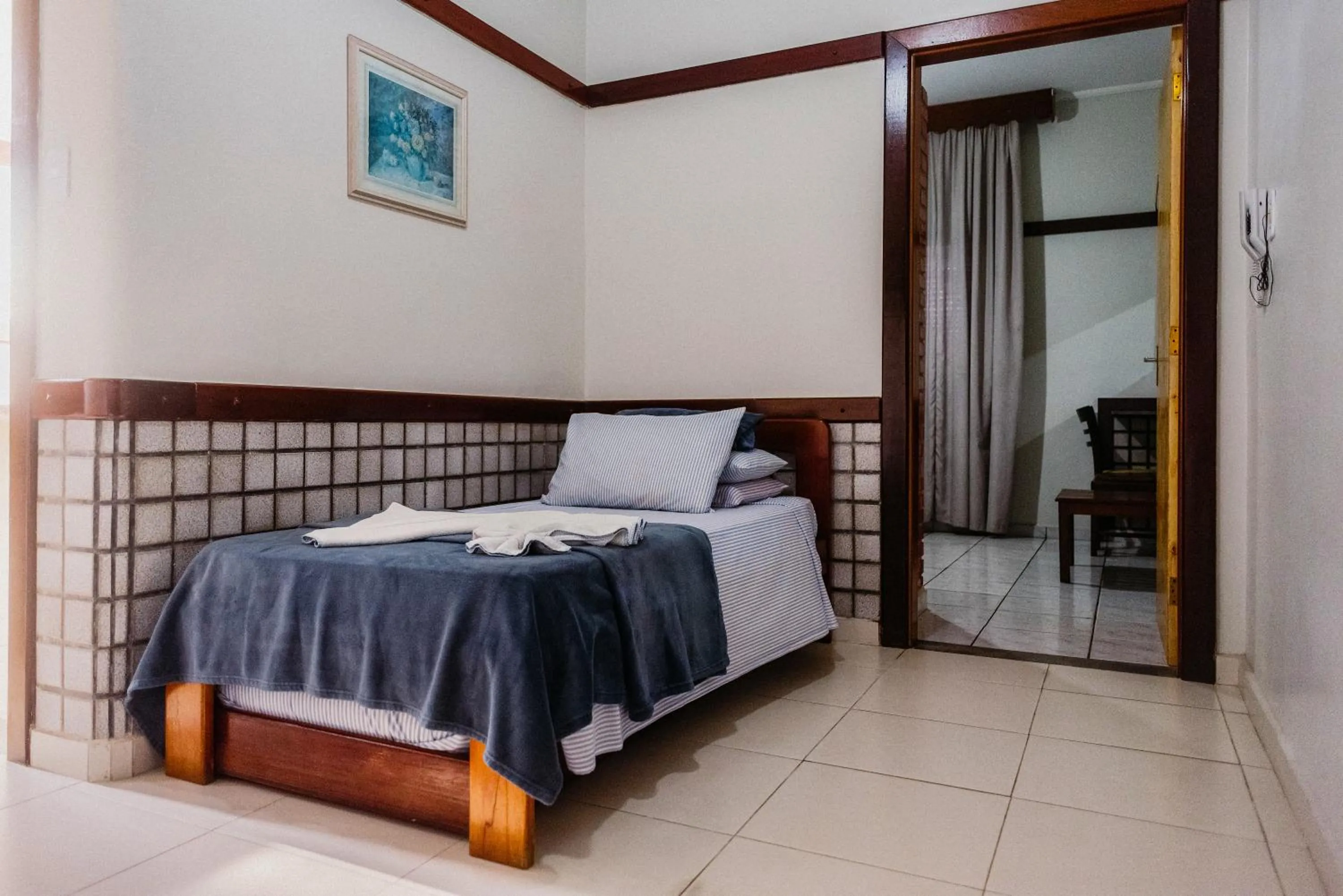 Bed in Hotel São Charbel