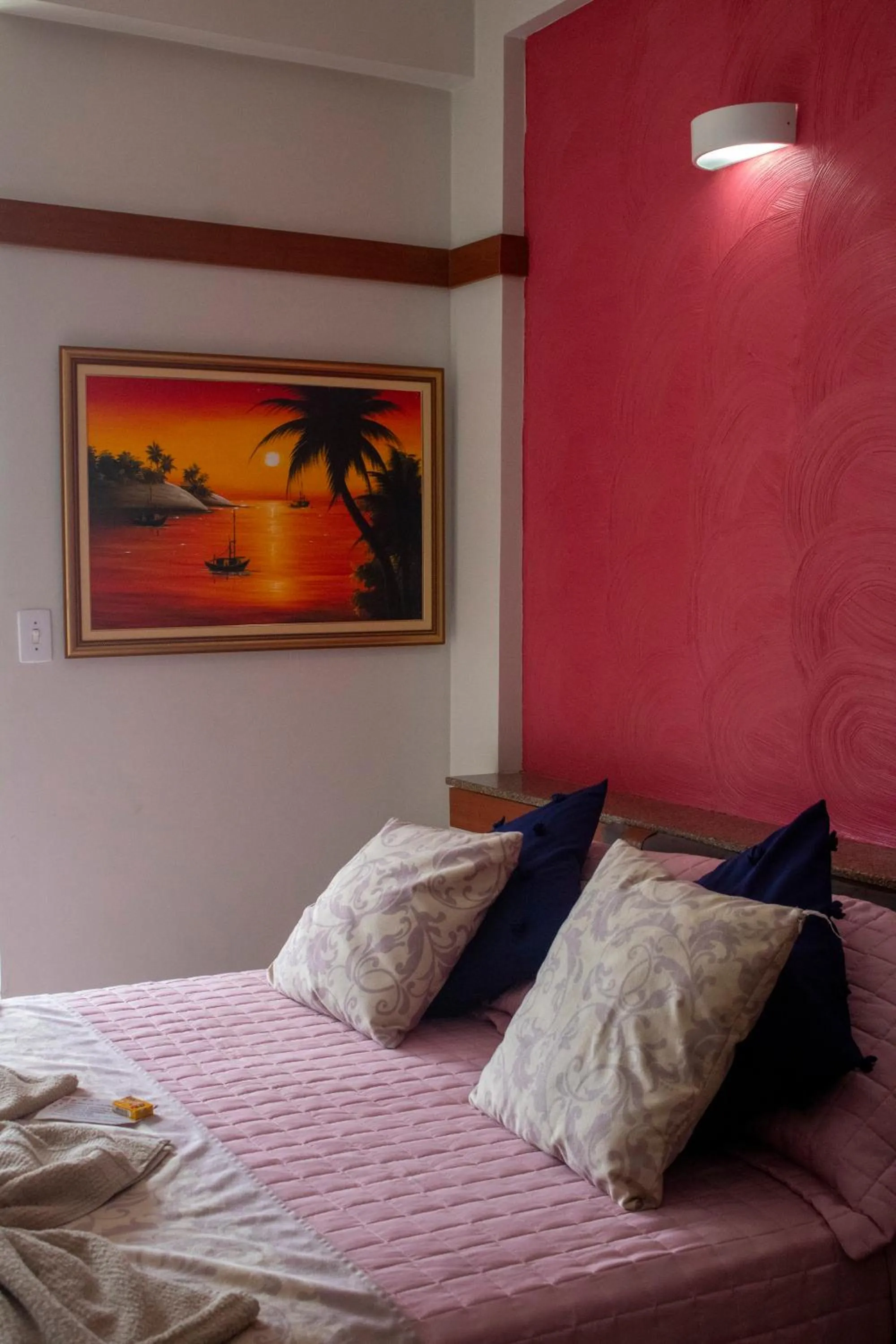 Bed in Hotel São Charbel