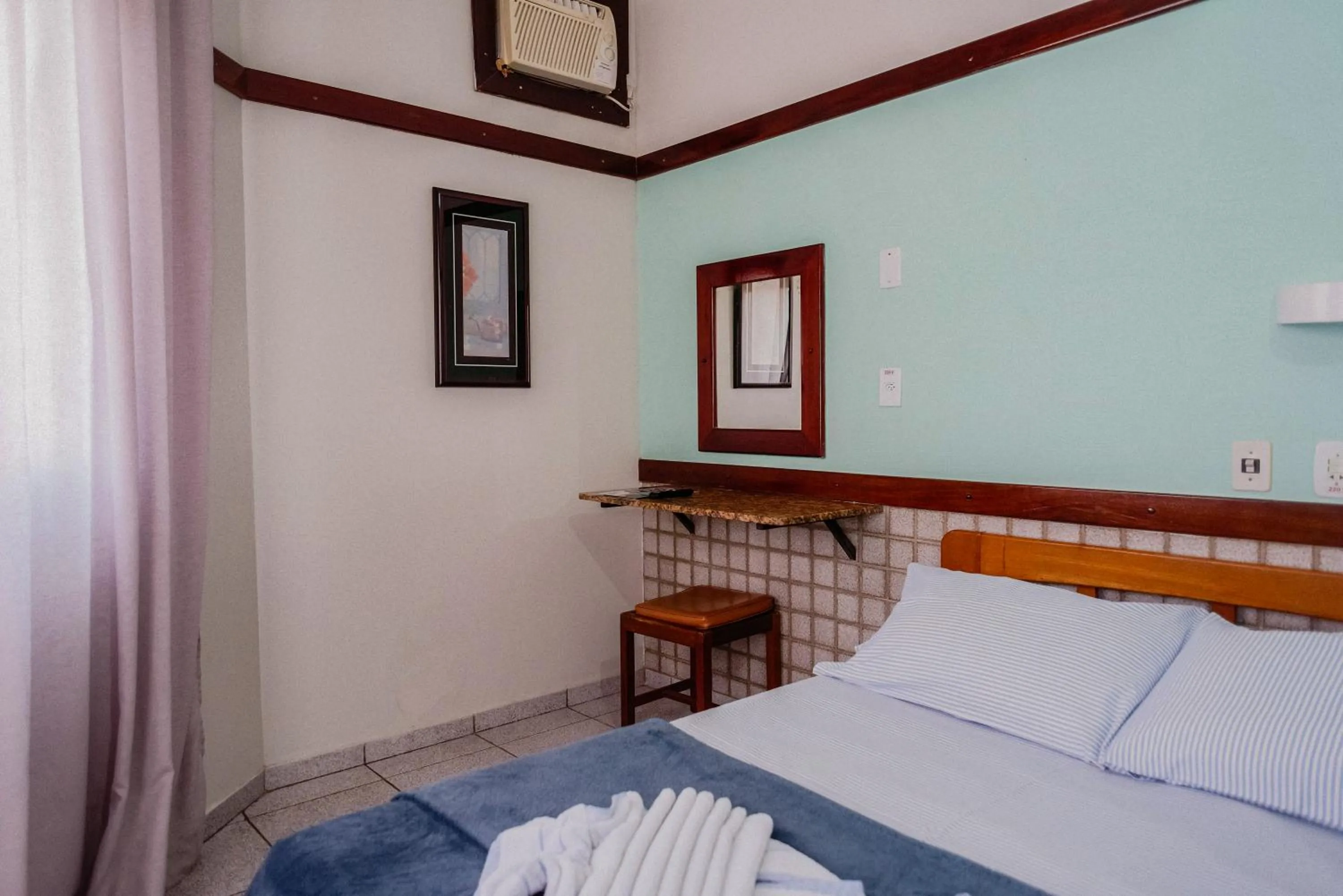 Bed in Hotel São Charbel