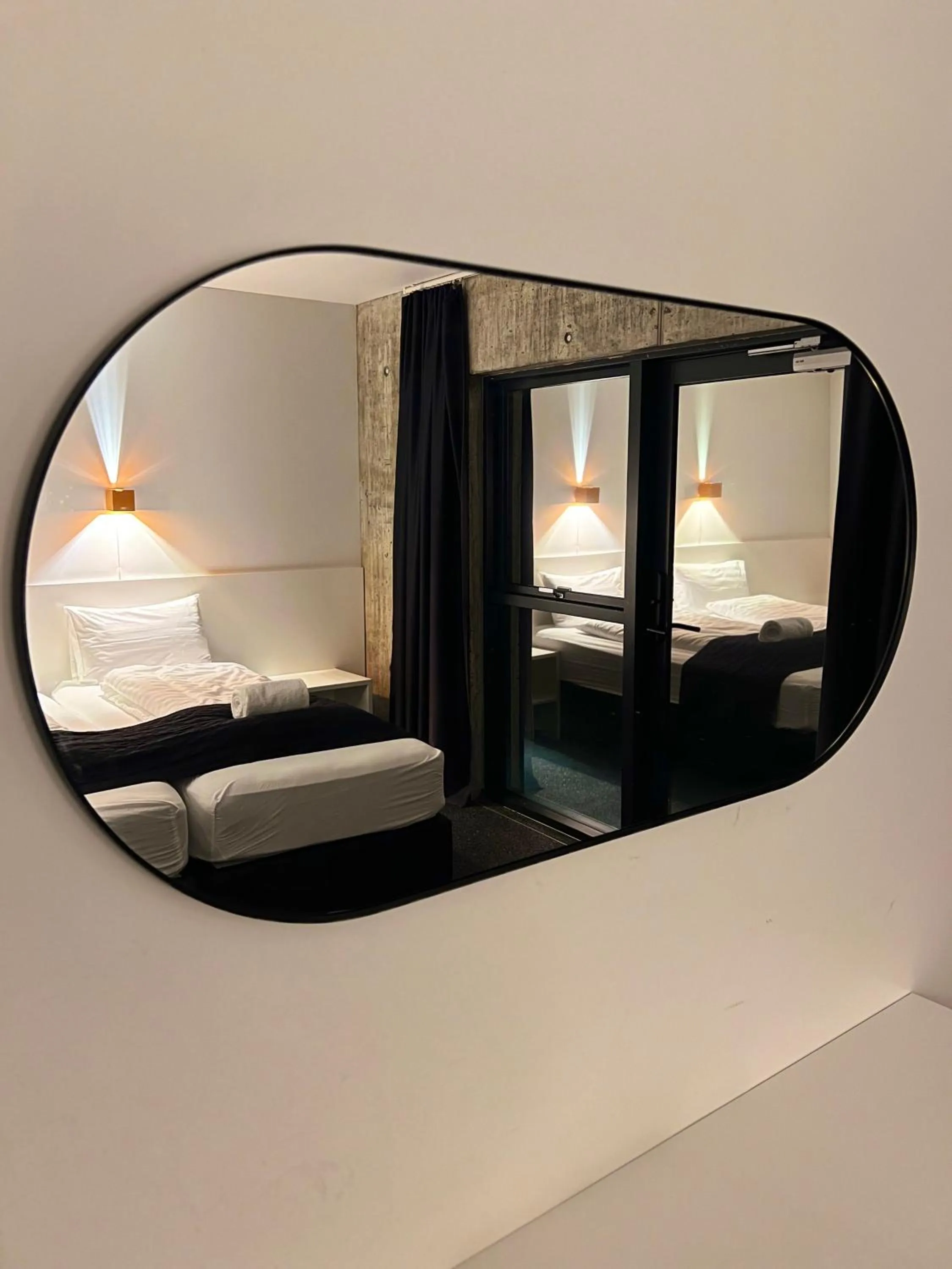 Bed in Seljavellir Guesthouse