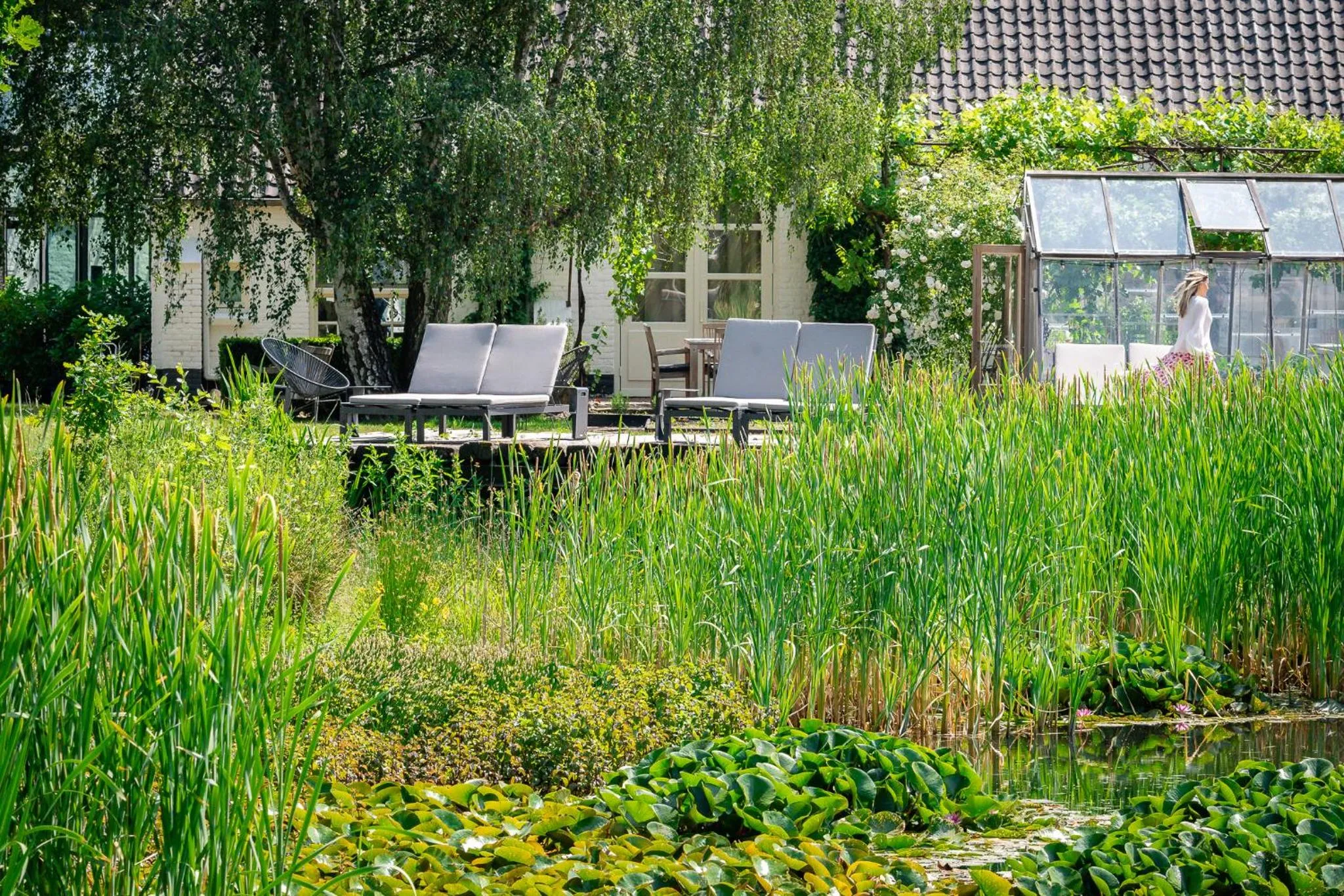Garden in Fletcher Hotel Château De Raay
