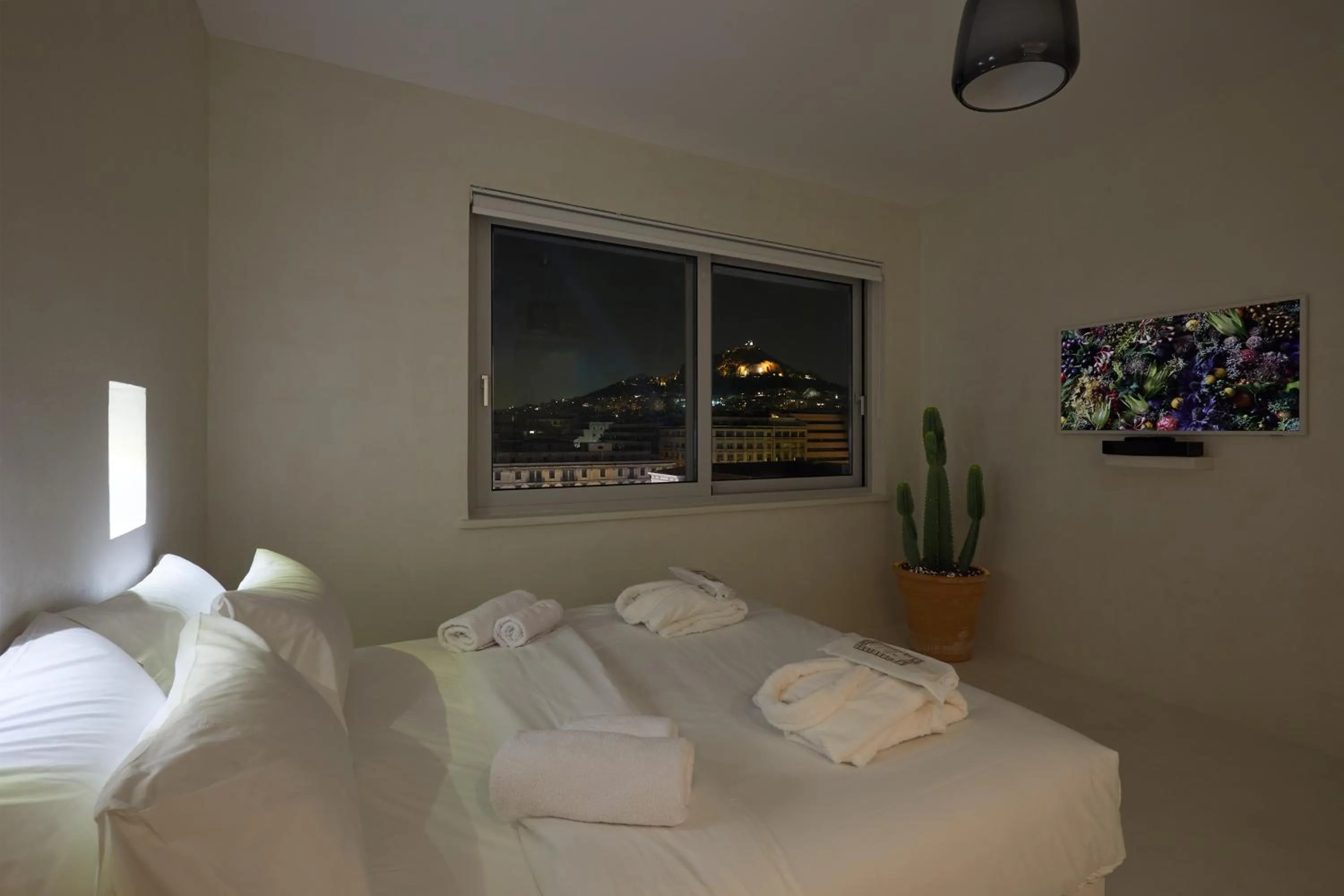 Bed in Athens Penthouse