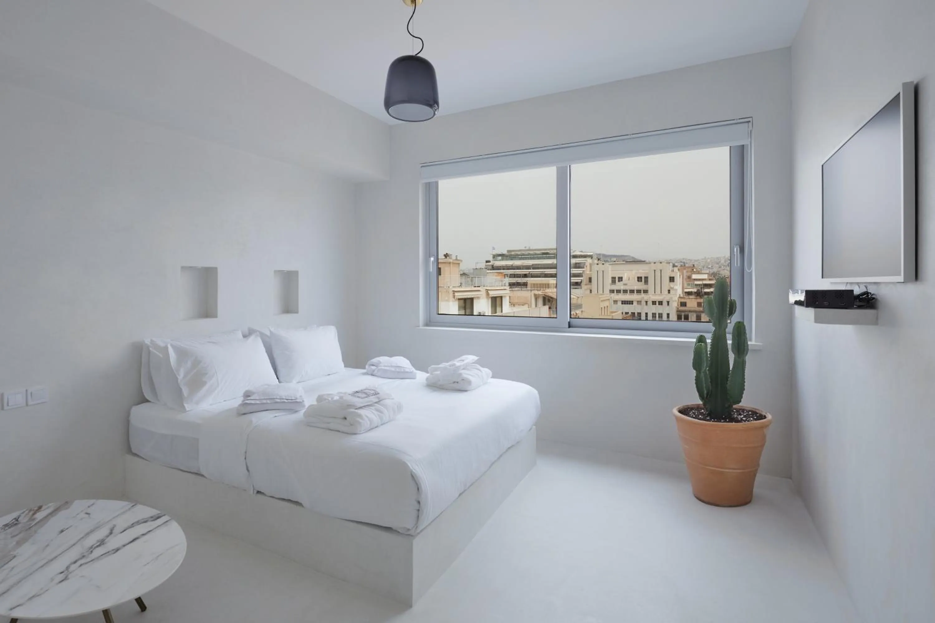 Bed in Athens Penthouse