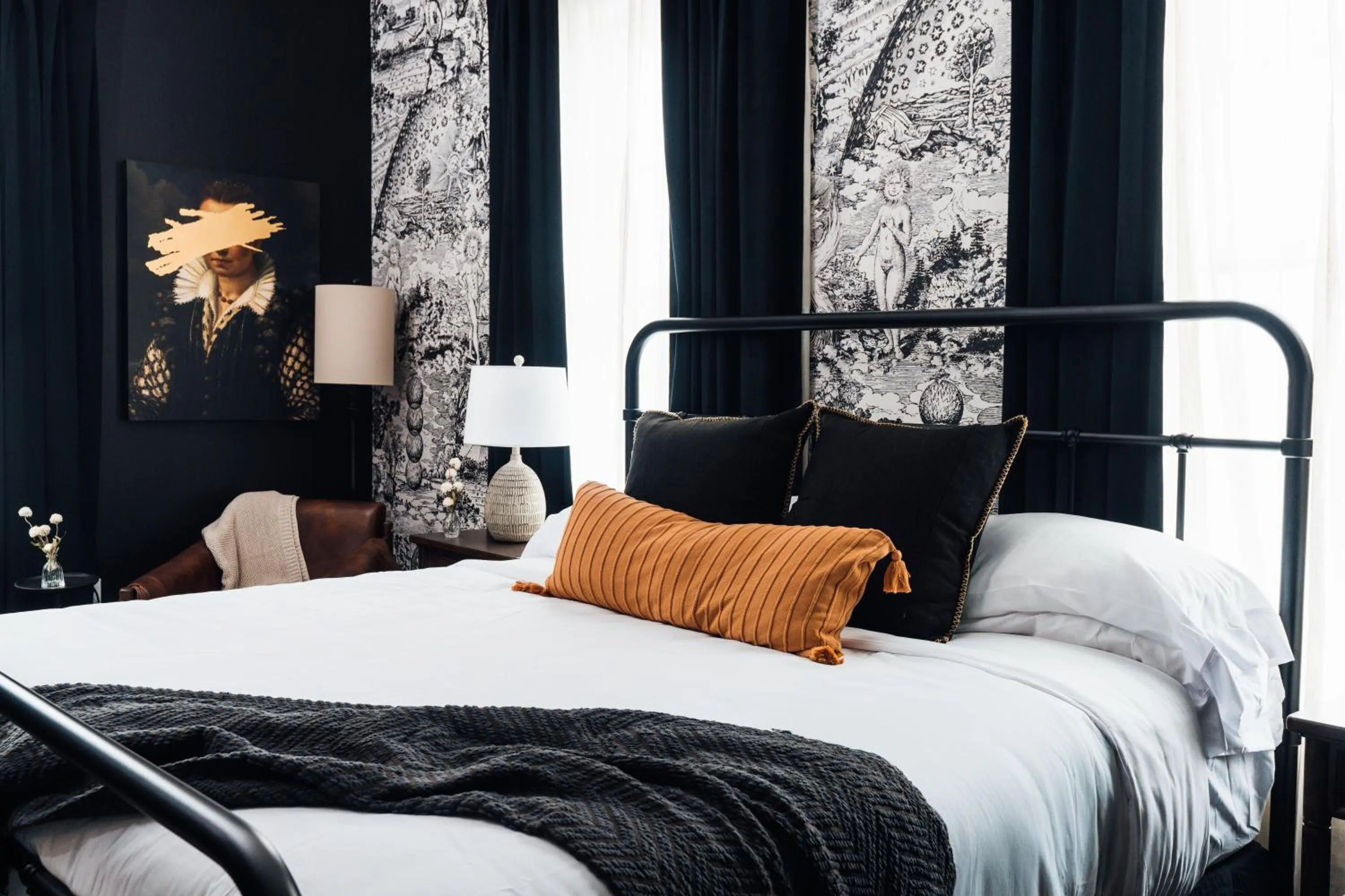 Bed in The Painted Lady