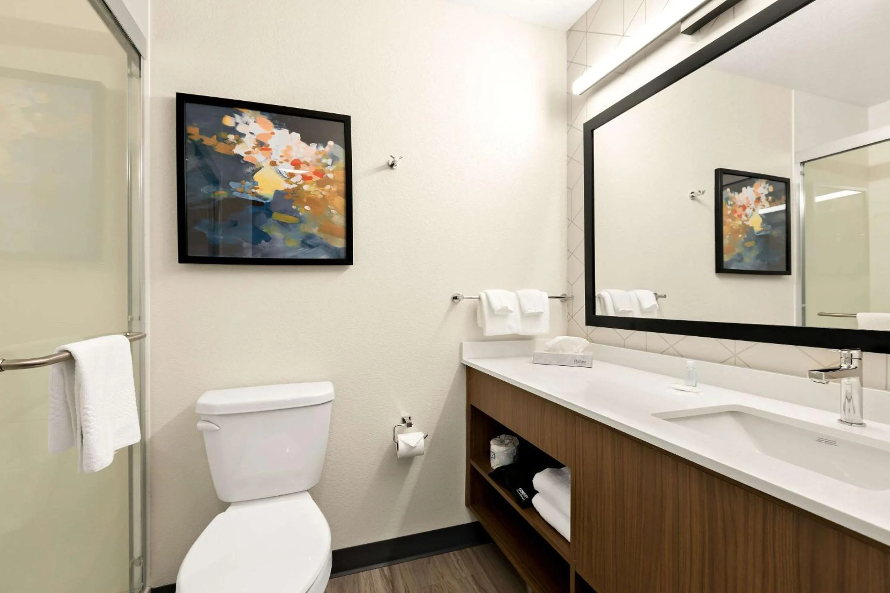 Shower in Everhome Suites Nampa Boise