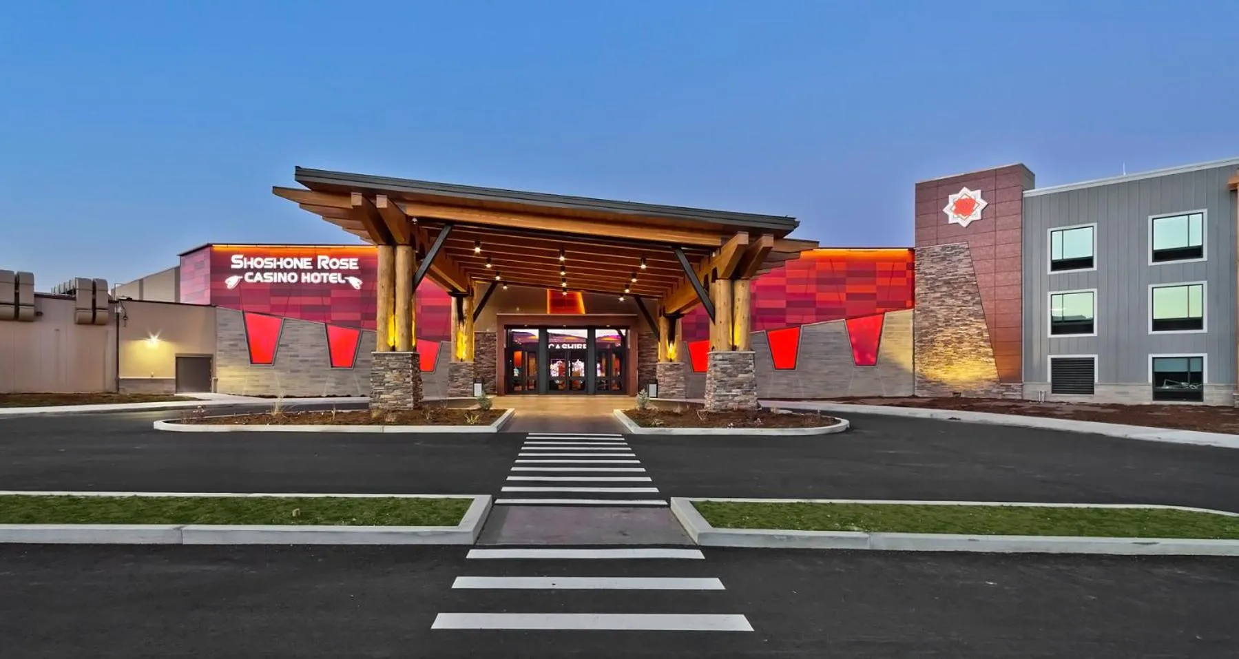 Property building in Shoshone Rose Casino & Hotel