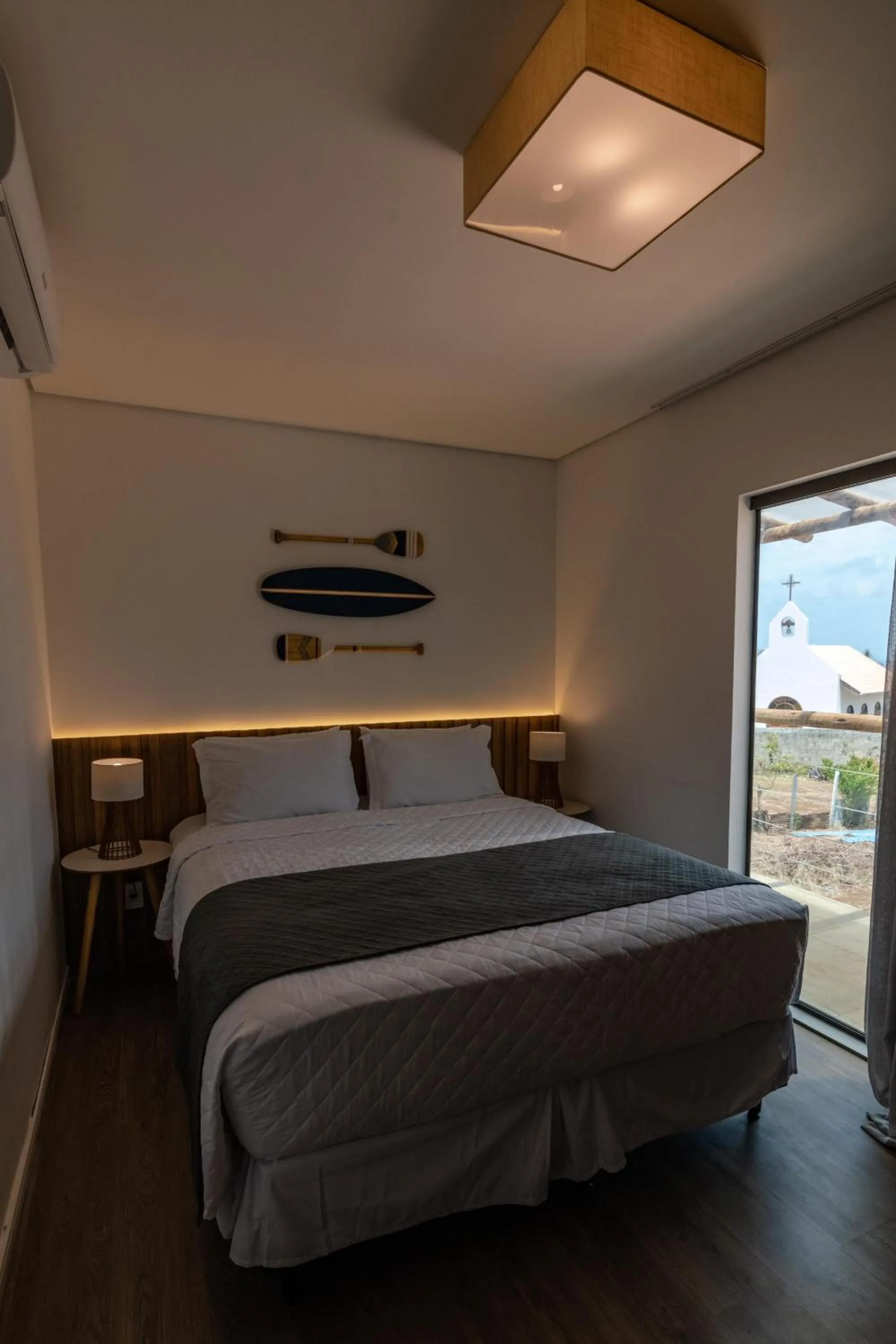 View (from property/room), Bed in POUSADA AMAR NORONHA