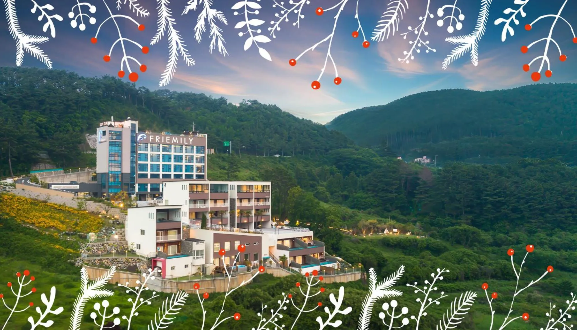 Property building in Friemily Pool Villa & Hotel