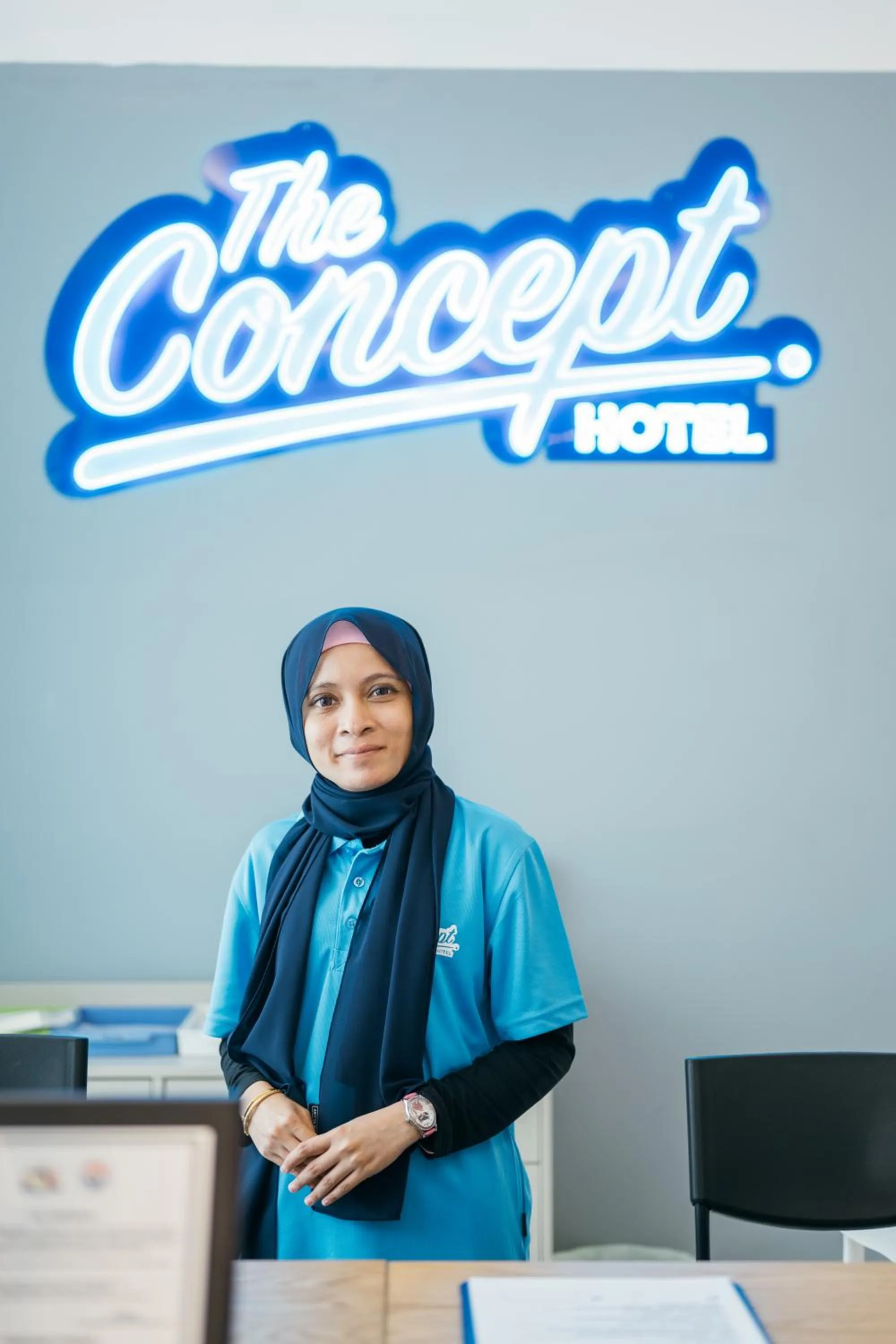 Lobby or reception in The Concept Hotel Melaka City