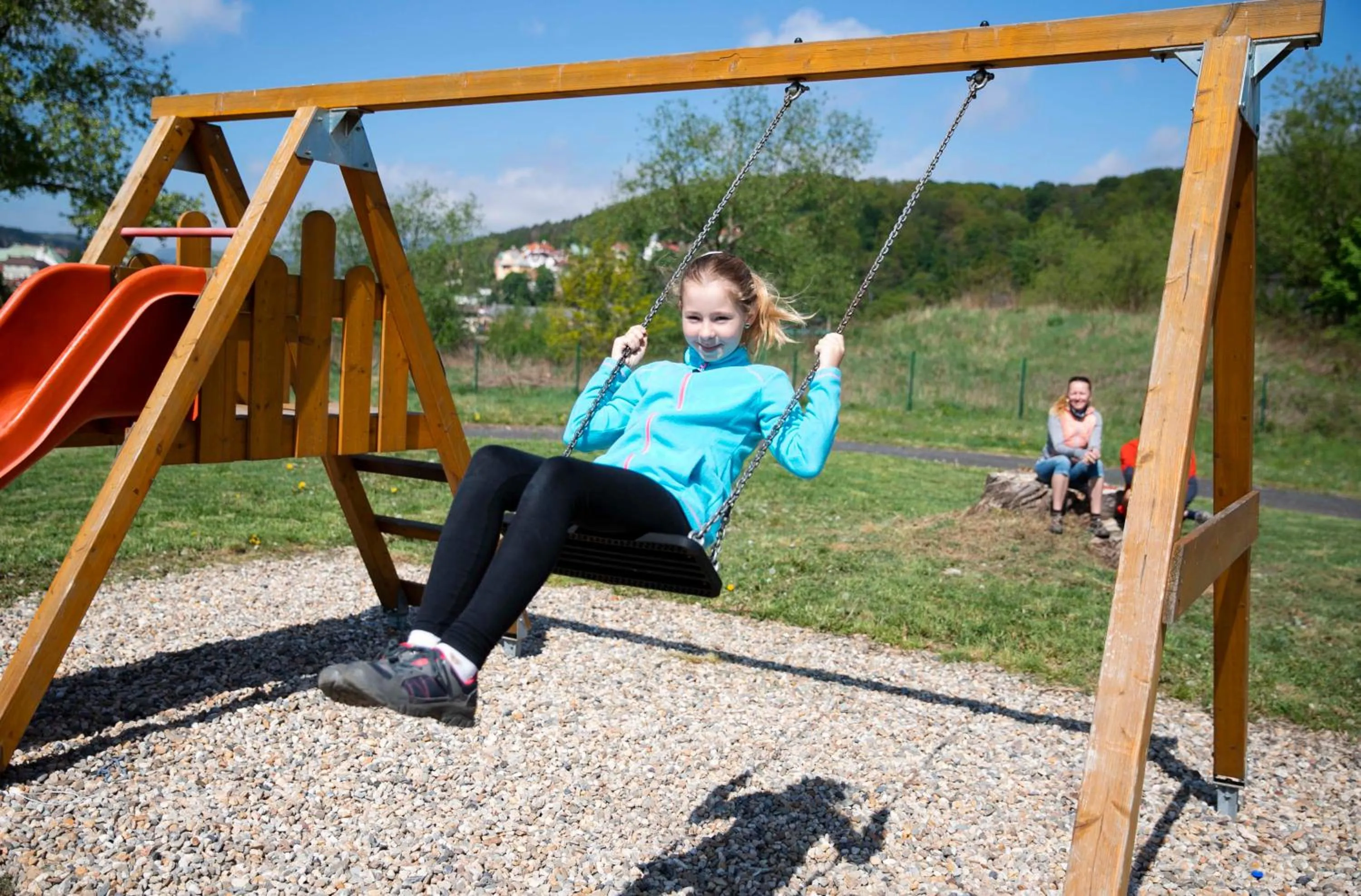 Children play ground in Kemp Děčín