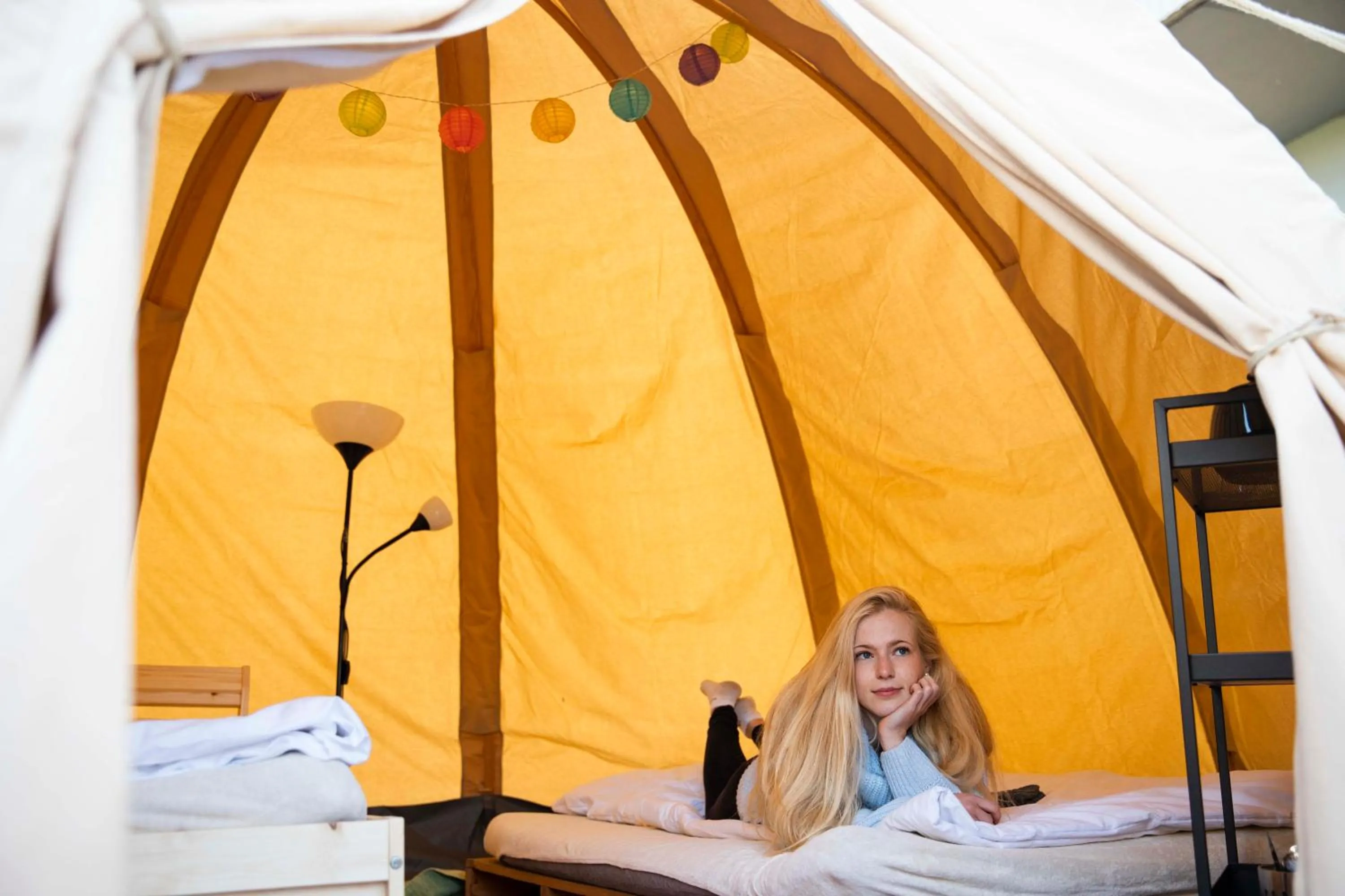 Photo of the whole room, Bed in Kemp Děčín