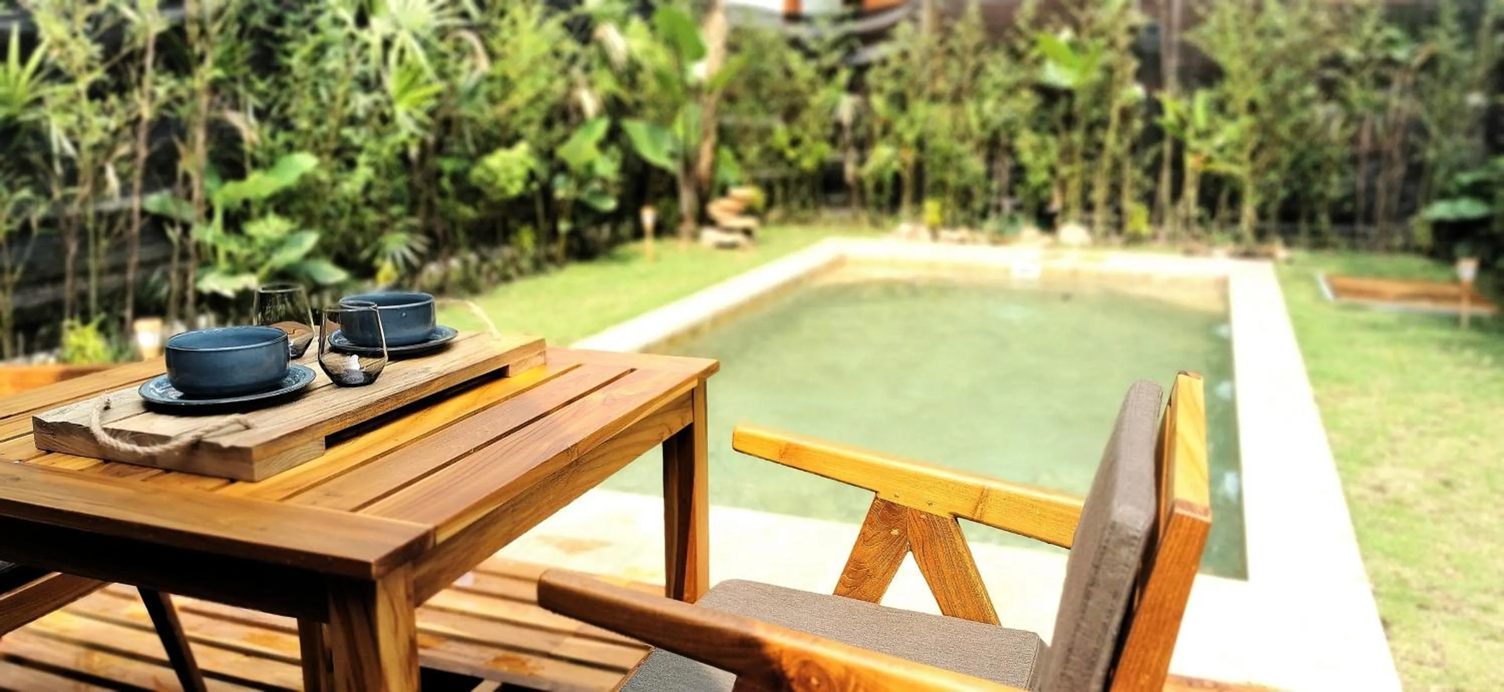 Garden view in Villa Verde the garden