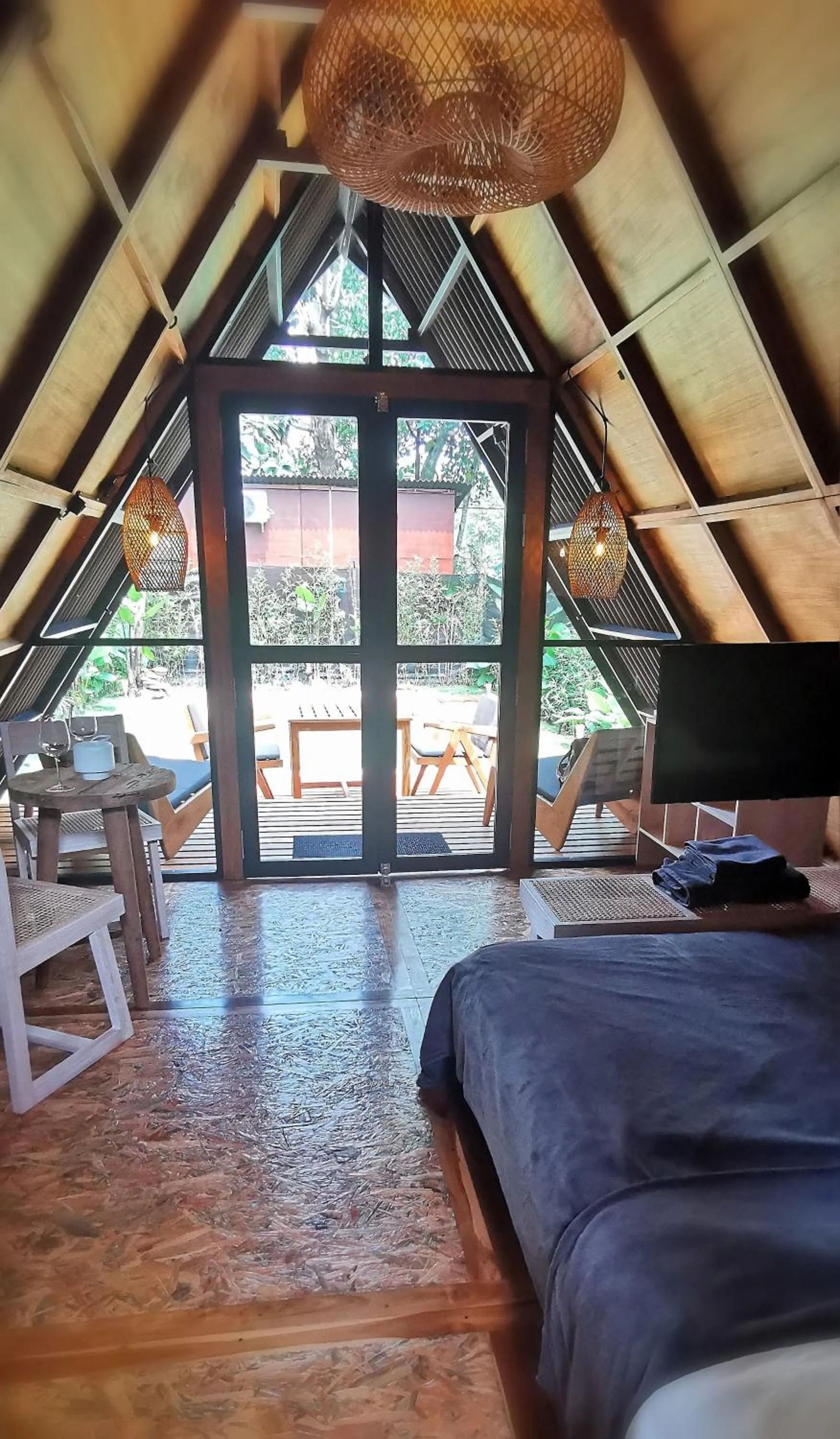 Bed in Villa Verde the garden