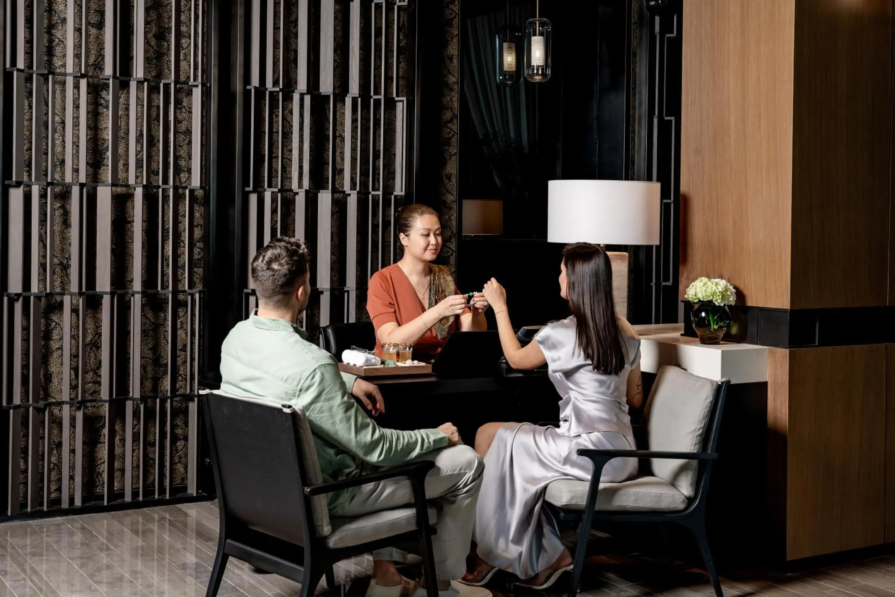 Lobby or reception in Banyan Tree Dubai at Bluewaters Lobby or reception in Banyan Tree Dubai at Bluewaters