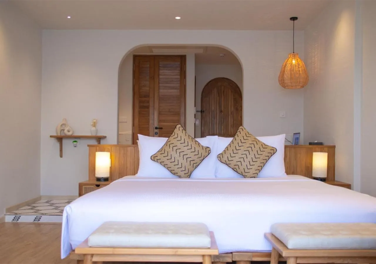 Bed in Stone Hotels Dhiffushi