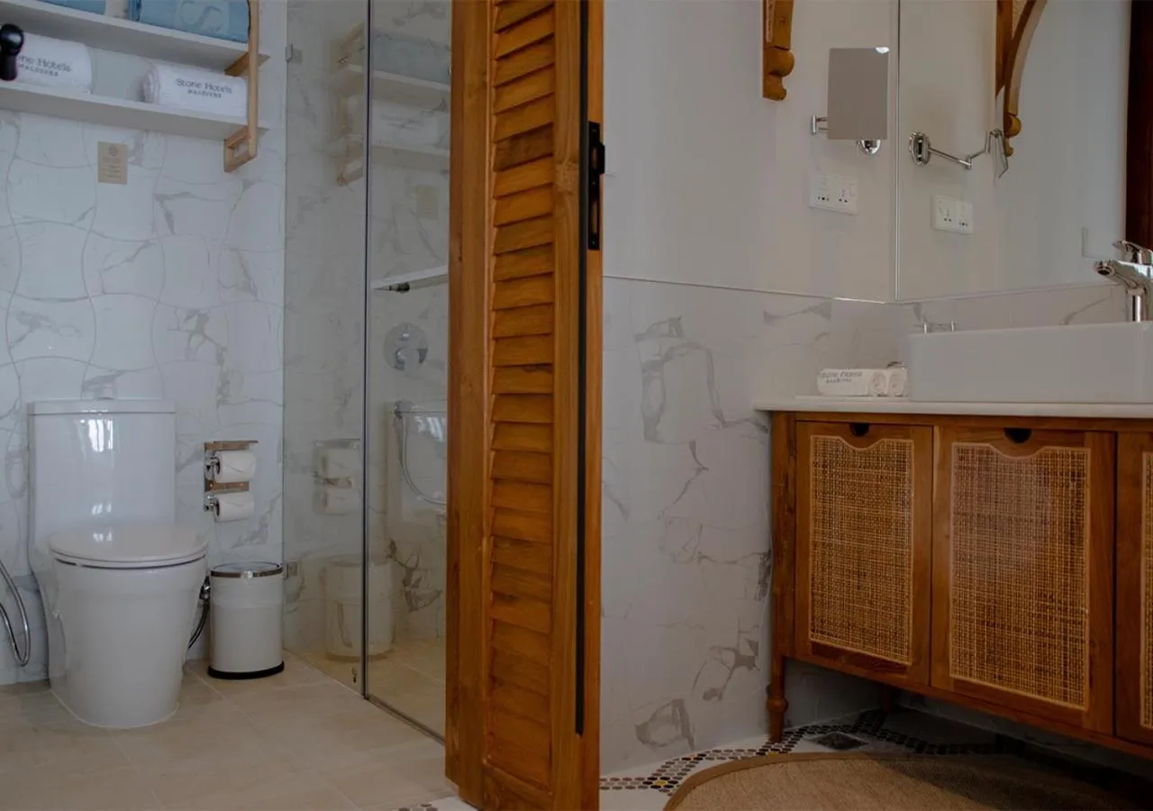 Bathroom in Stone Hotels Dhiffushi
