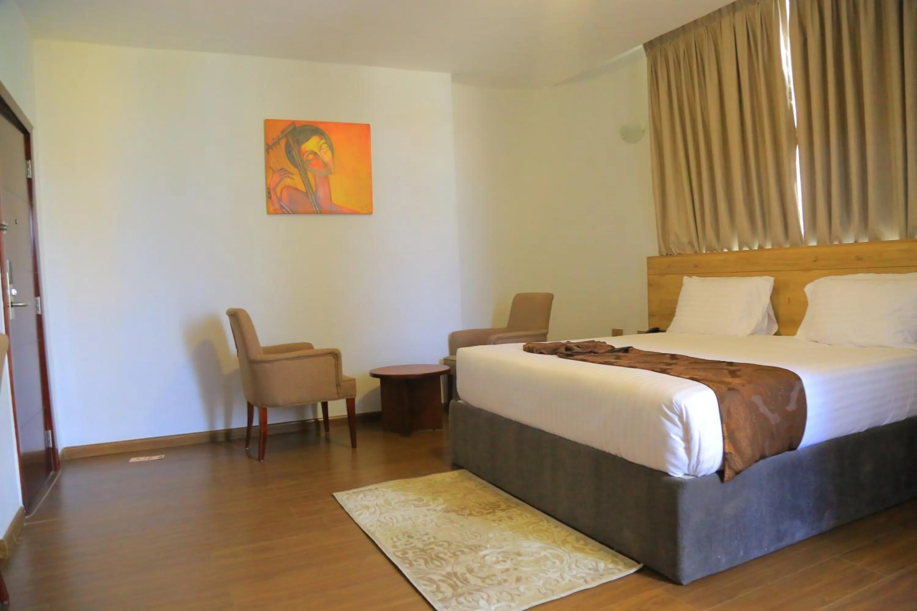 Bed in Black Horse Hotel