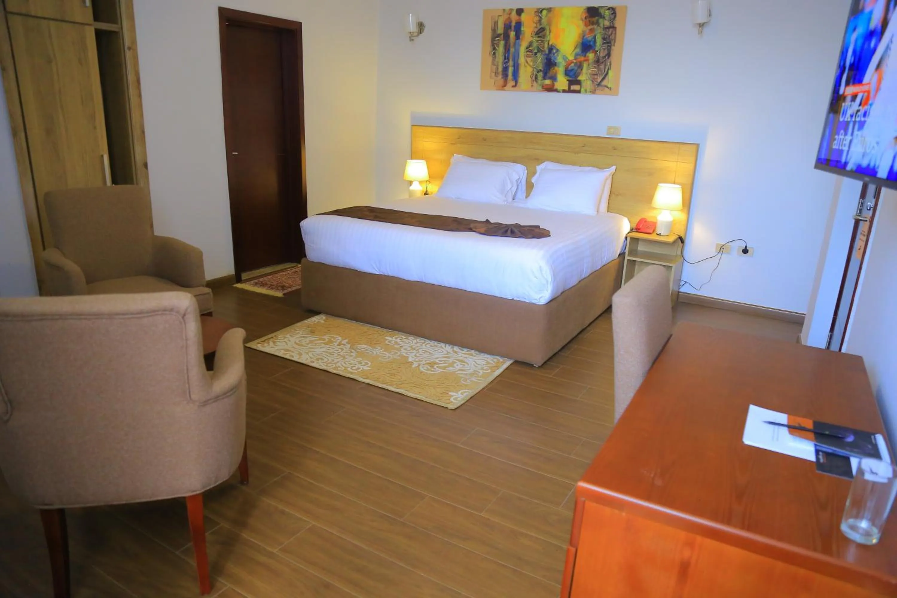 Bed in Black Horse Hotel