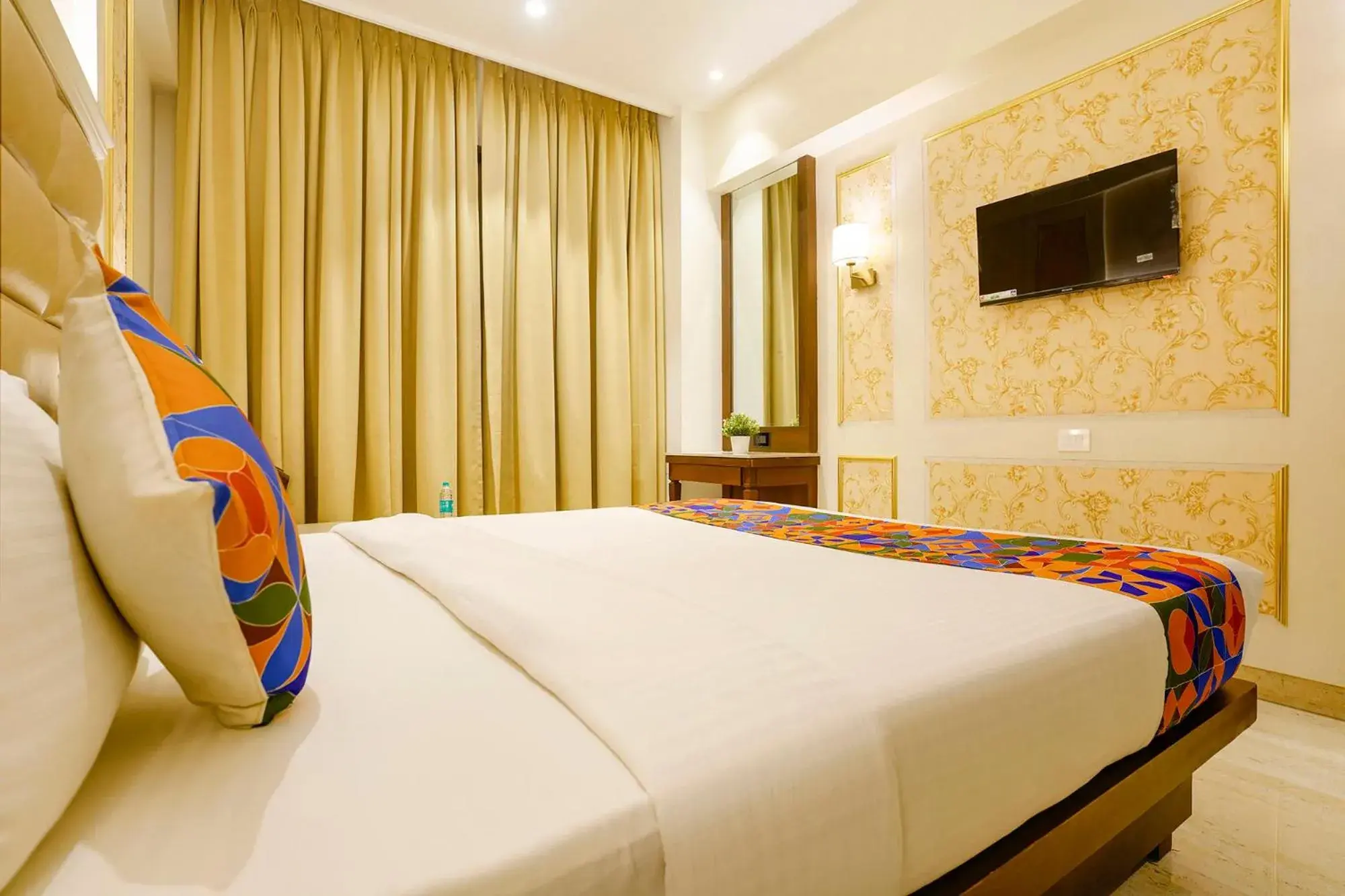 Bed in FabHotel Prime Shubham Comforts Bed in FabHotel Prime Shubham Comforts