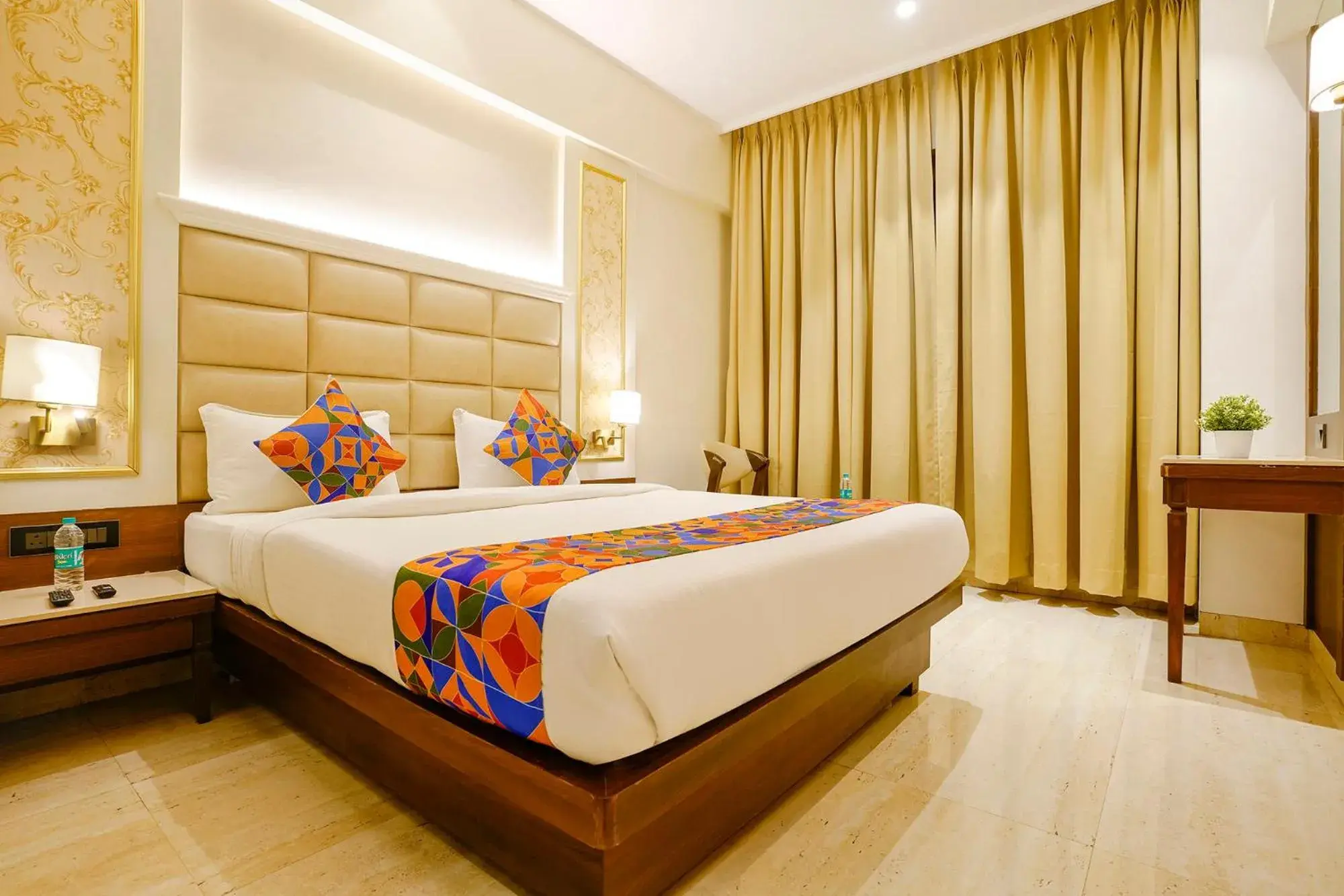 Bed in FabHotel Prime Shubham Comforts Bed in FabHotel Prime Shubham Comforts