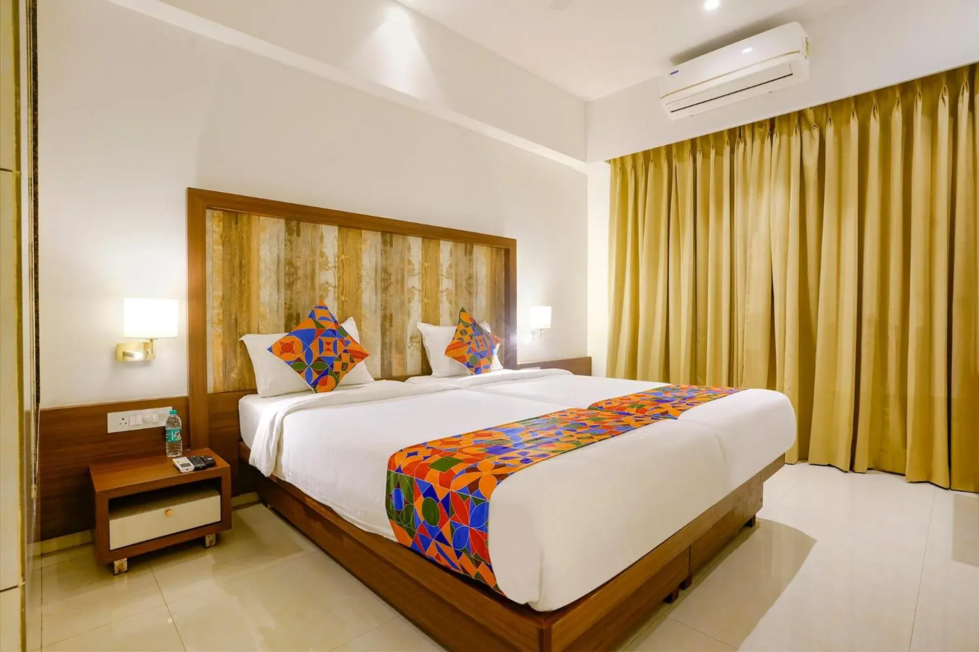 Bed in FabHotel Prime Shubham Comforts Bed in FabHotel Prime Shubham Comforts