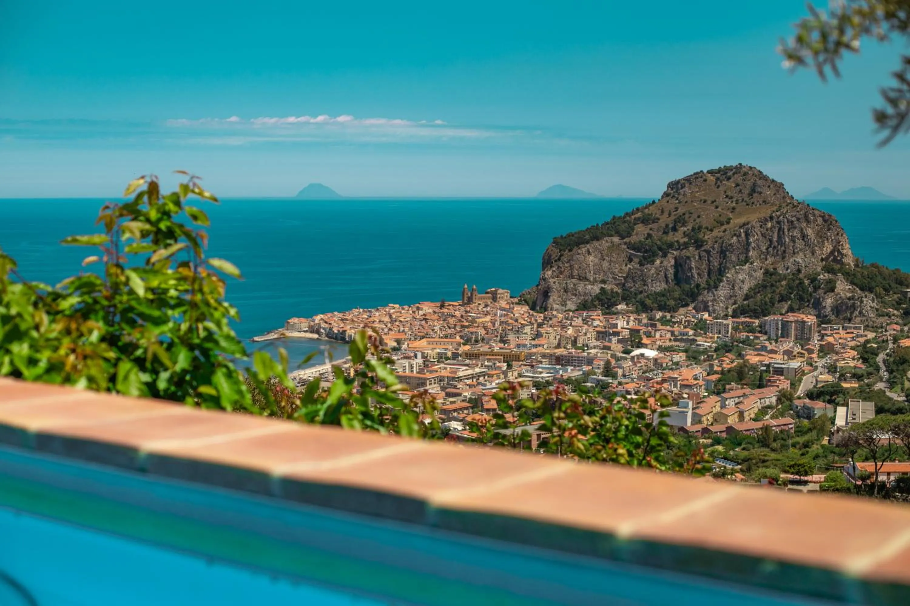 Pool view in L' Arca Residence