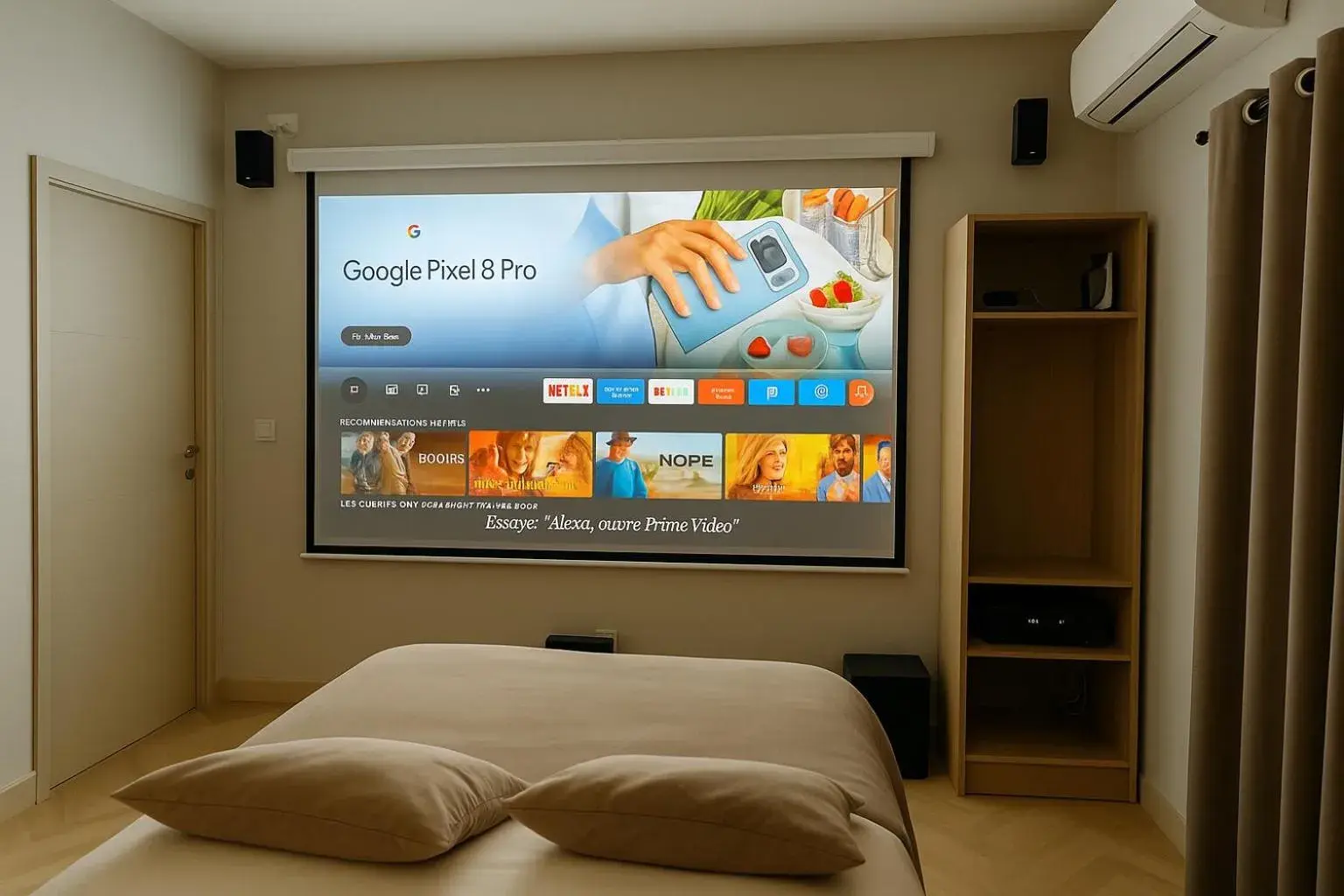 Bedroom, Bed in Appart Hotel Cinéma Perpignan Bedroom, Bed in Appart Hotel Cinéma Perpignan