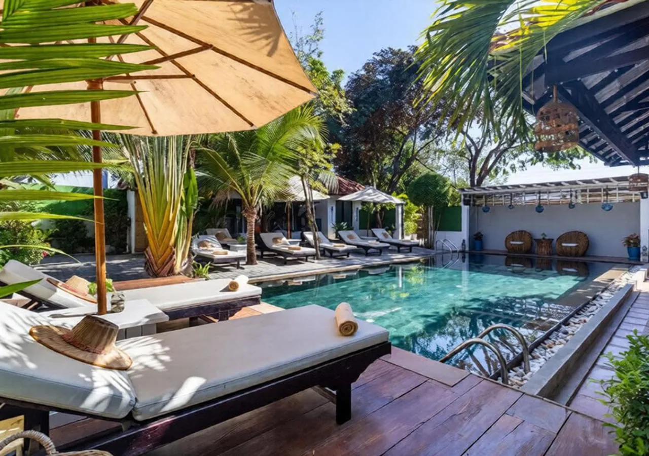 Pool view in Angkor Eden Boutique Hotel