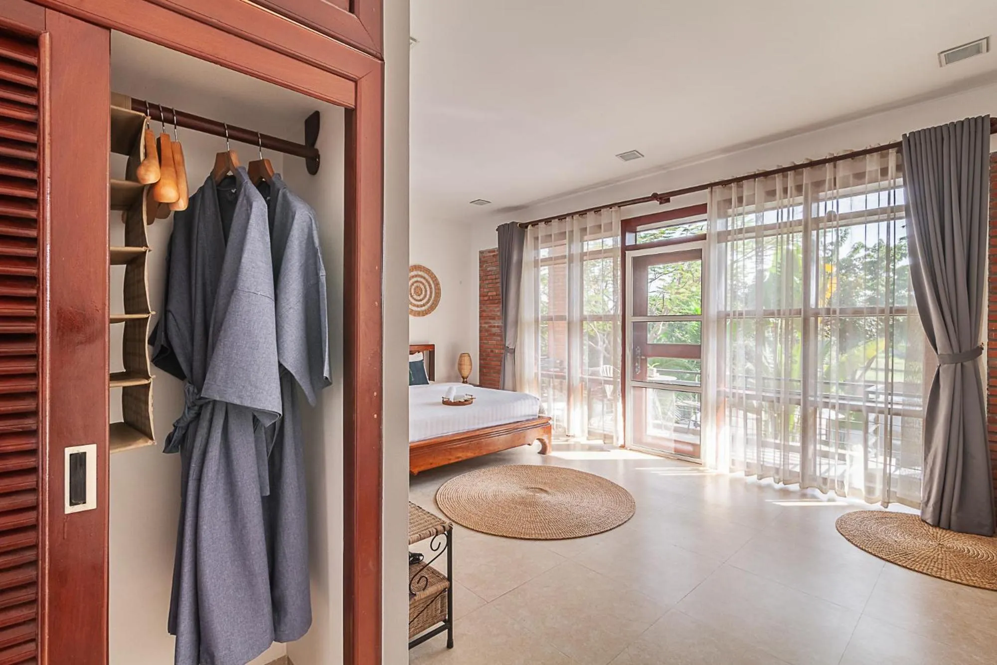wardrobe, Bed in Angkor Eden Boutique Hotel