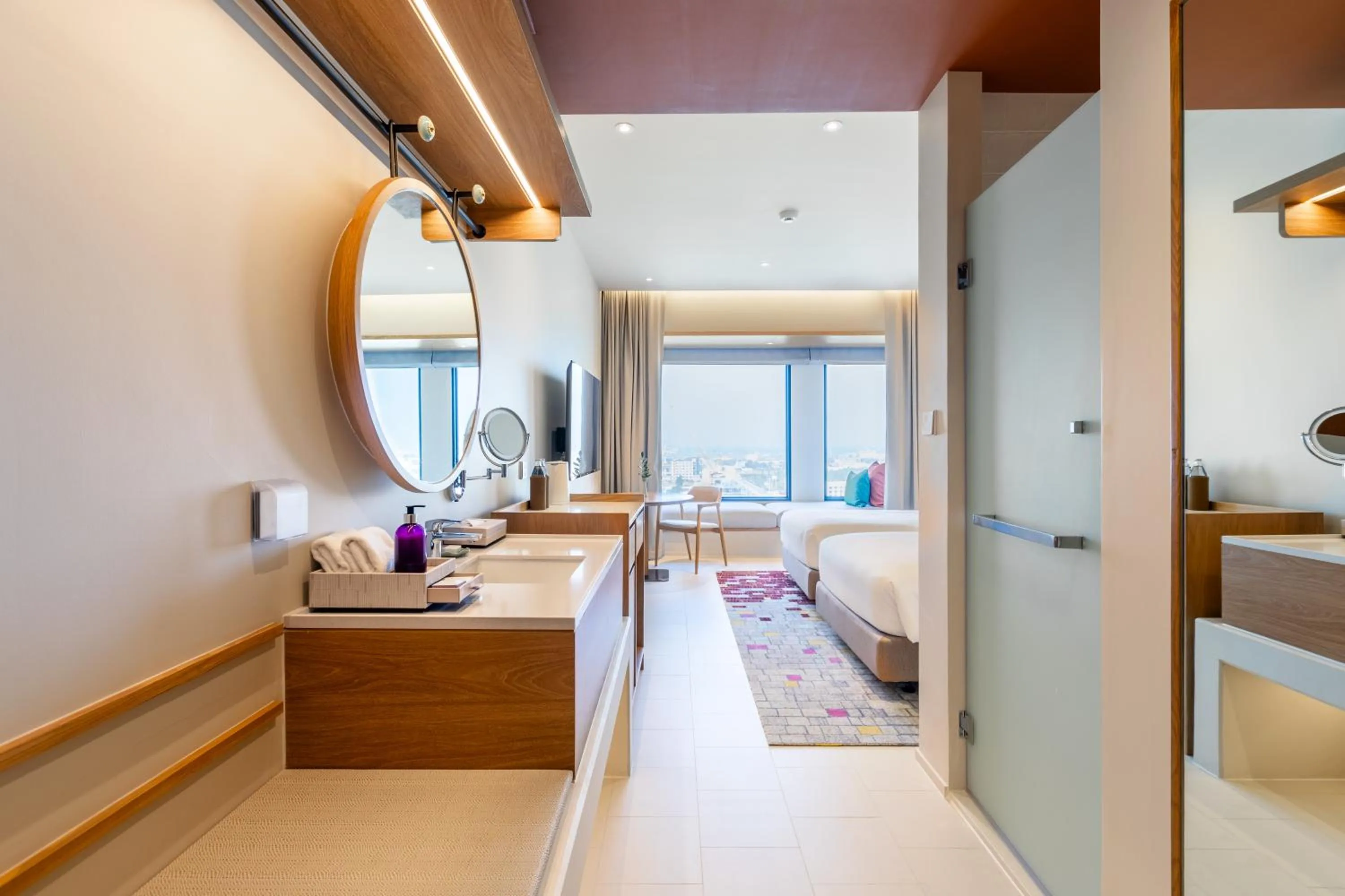 Bathroom, Bed in Centara Ayutthaya