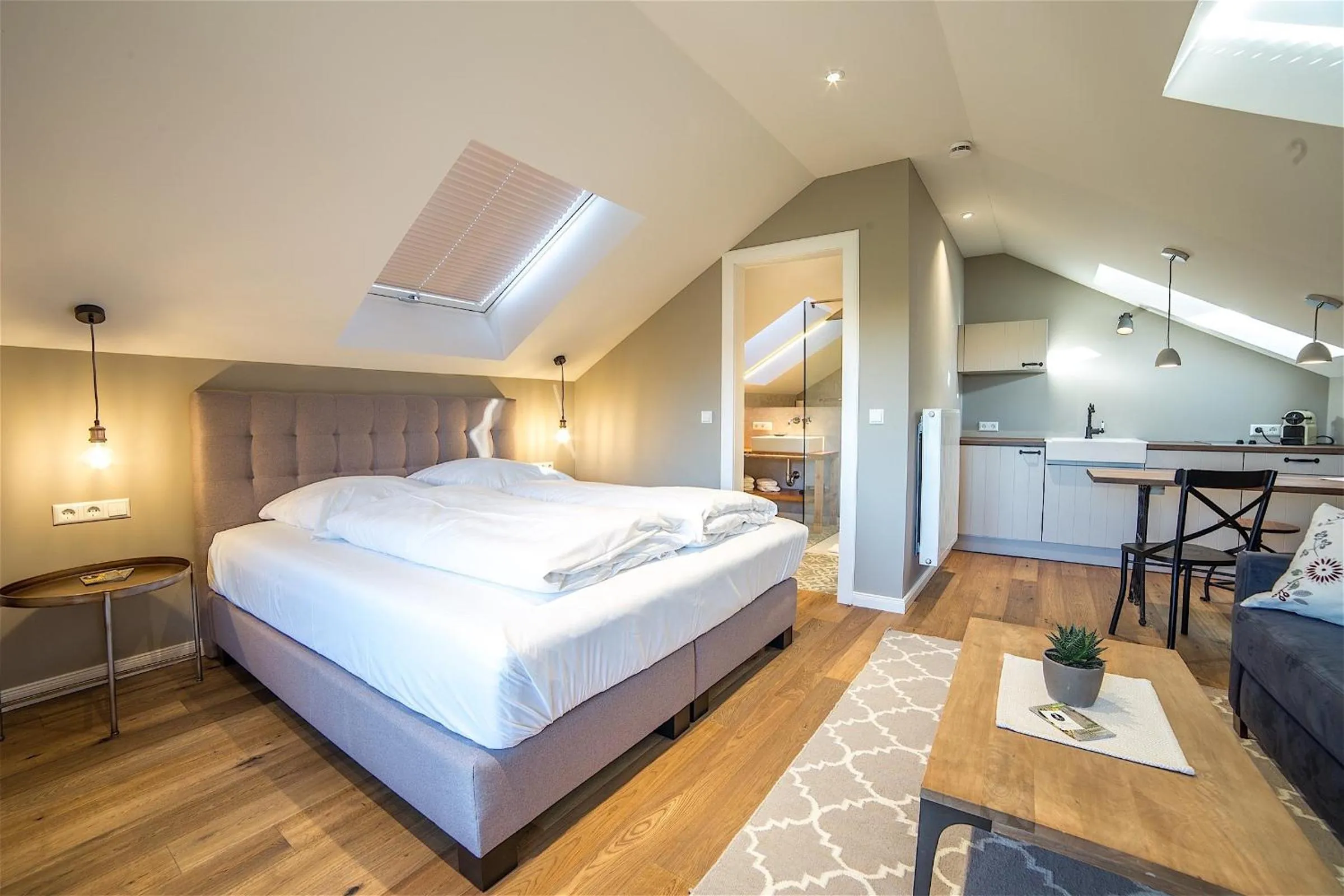 Photo of the whole room, Bed in Allgäuer Genusshotel und Historischer Dorfgasthof Hirsch