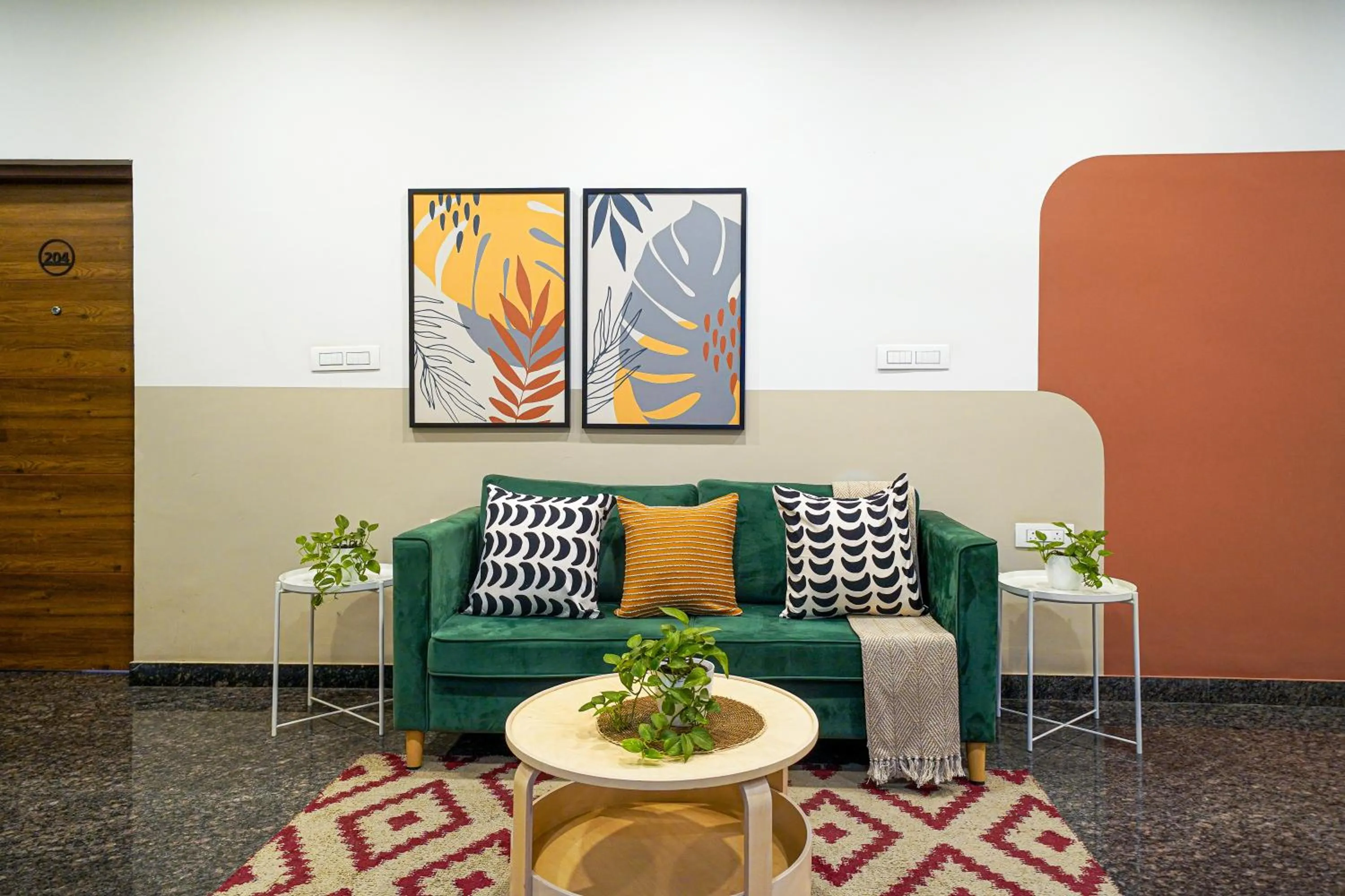 Lobby or reception in Olive Zip Domlur by Embassy Group