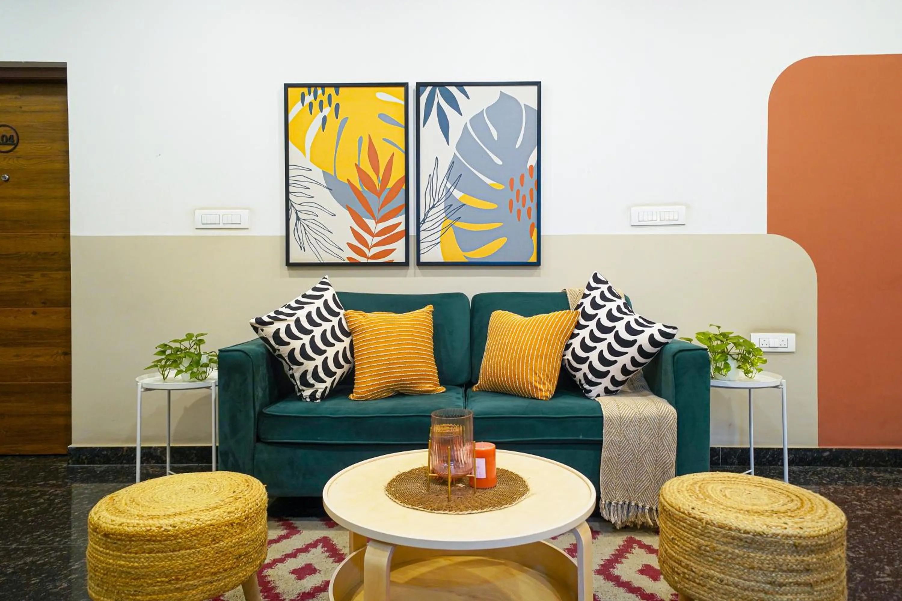 Lobby or reception in Olive Zip Domlur by Embassy Group