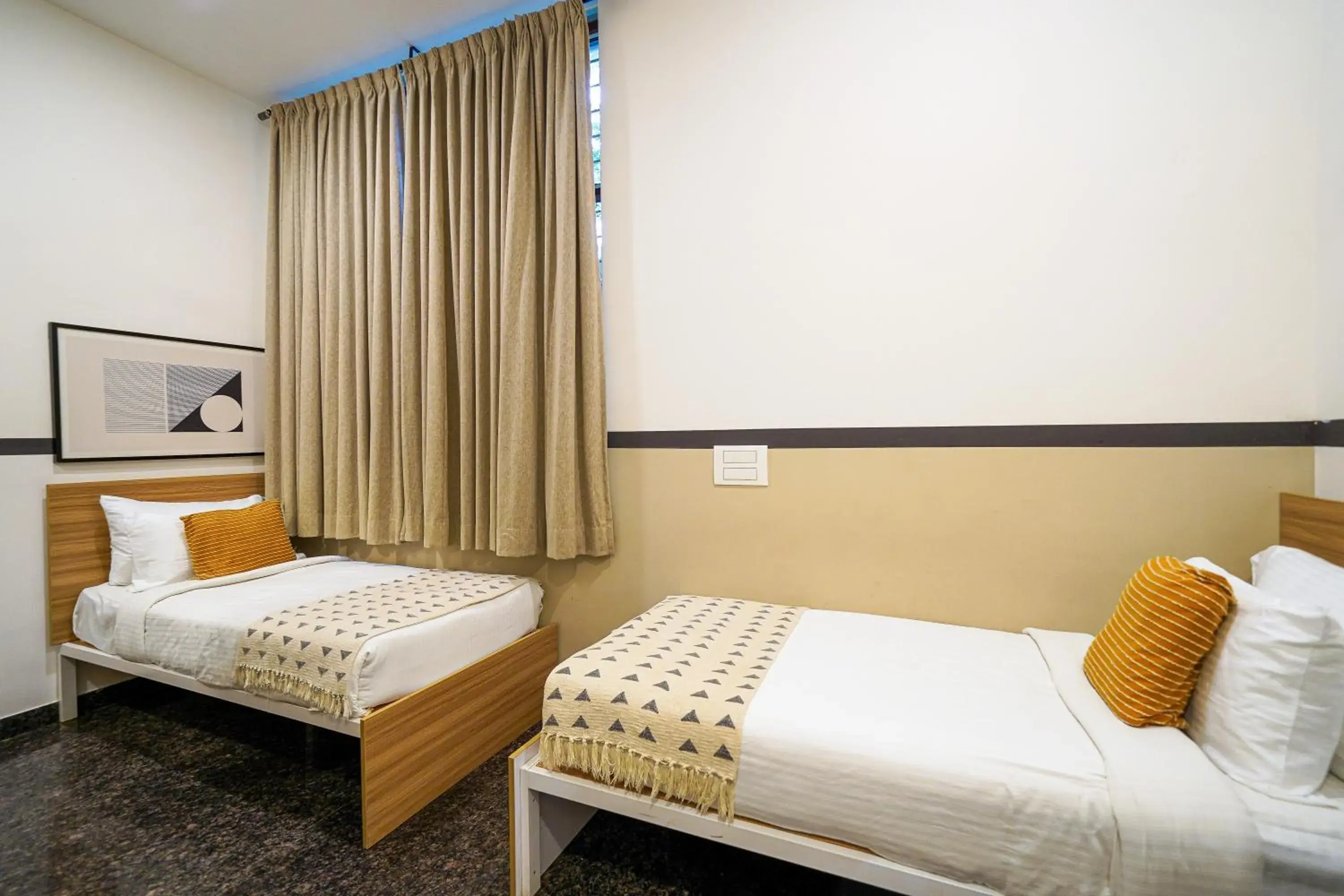 Standard Twin Room in Olive Zip Domlur by Embassy Group Standard Twin Room in Olive Zip Domlur by Embassy Group